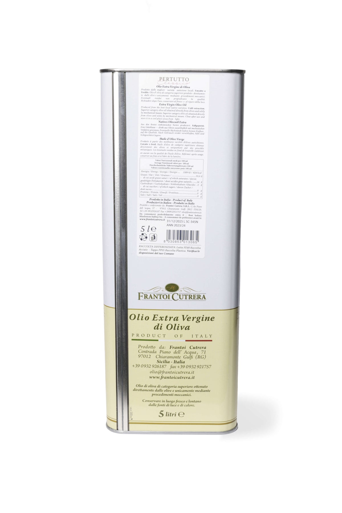 Pertutto - Olio Extravergine di Oliva - Latta - FRANTOI CUTRERA