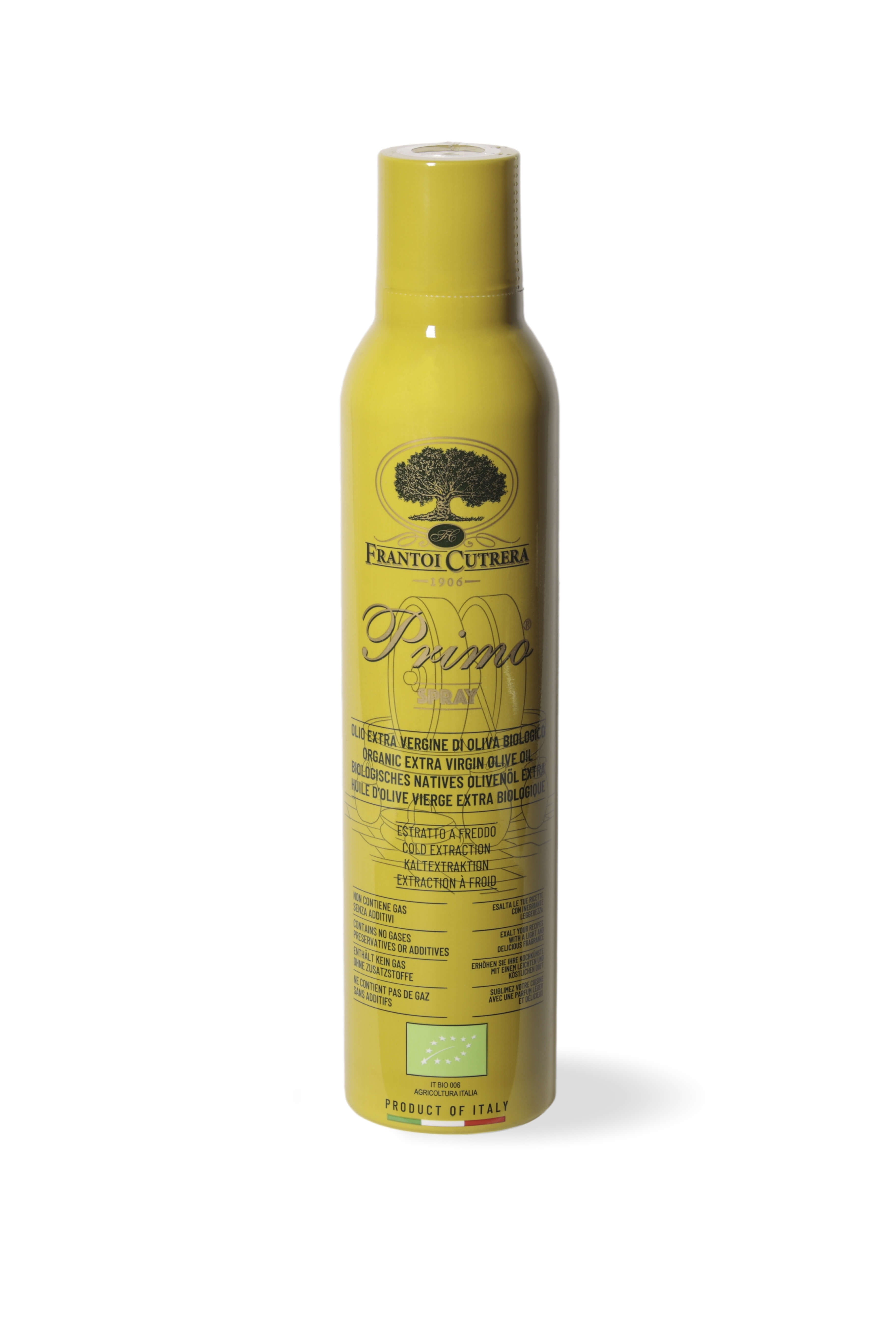 Olio extravergine di oliva spray biologico Primo Frantoi Cutrera