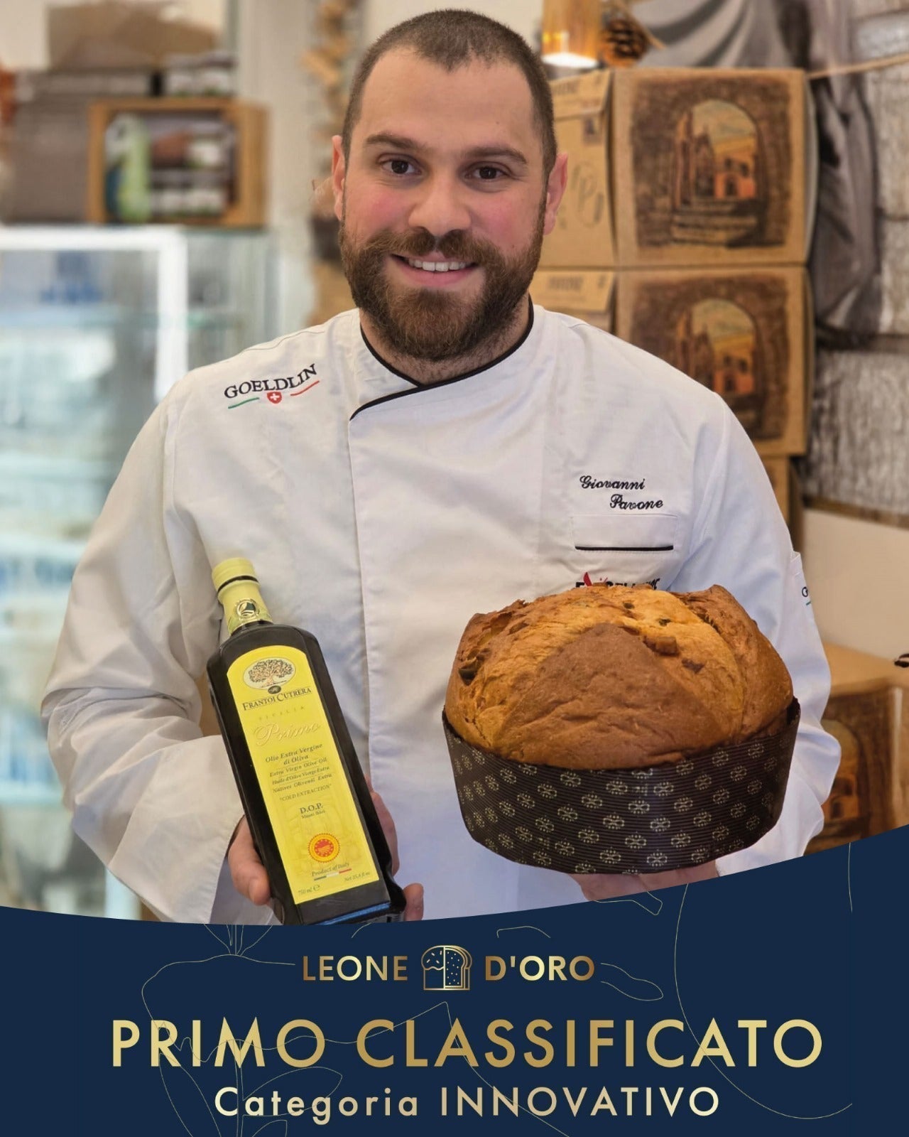 Olio primo è il primo classificato al concorso "Un leone nel Panettone"