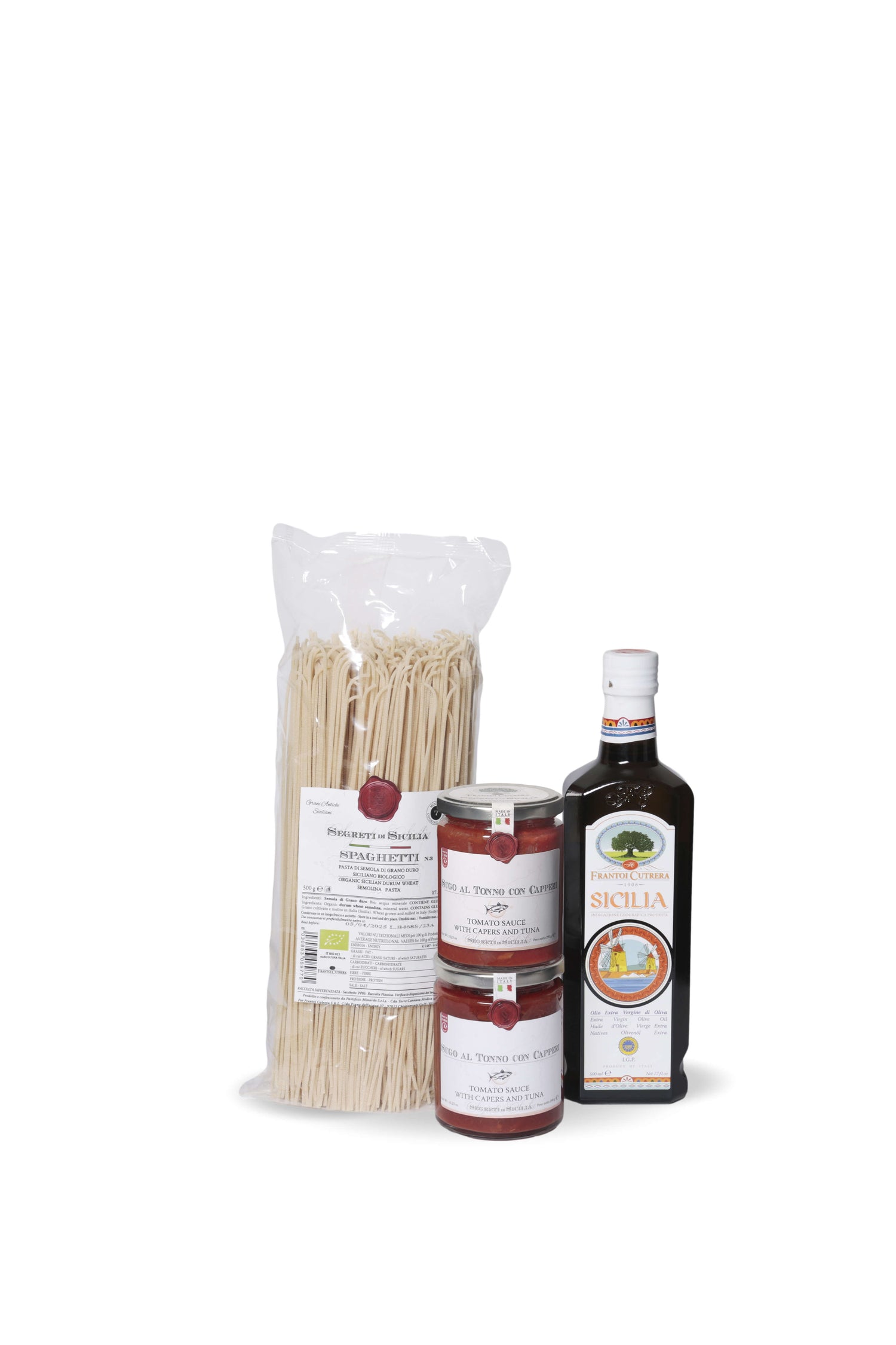 Box Spaghetti al Tonno con Capperi - FRANTOI CUTRERA