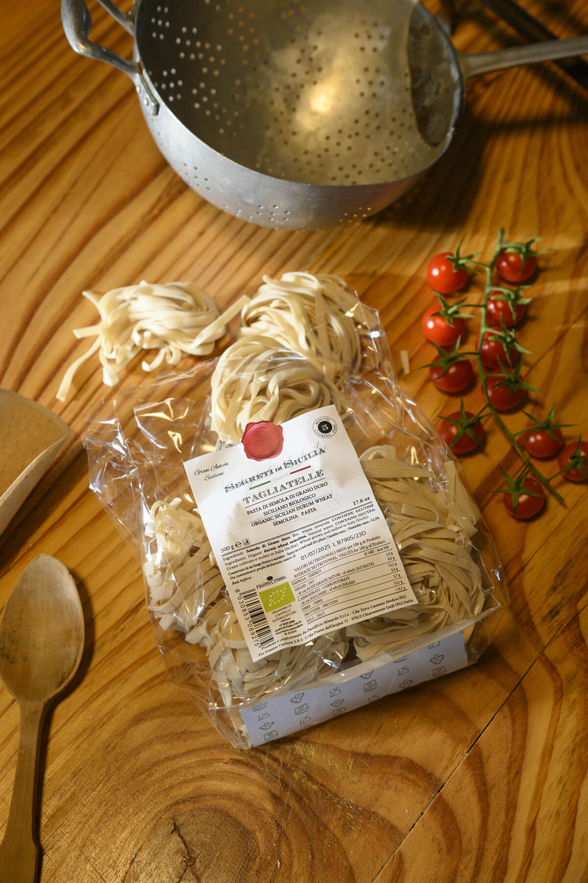 Organic artisan pasta tagliatelle – Secrets of Sicily