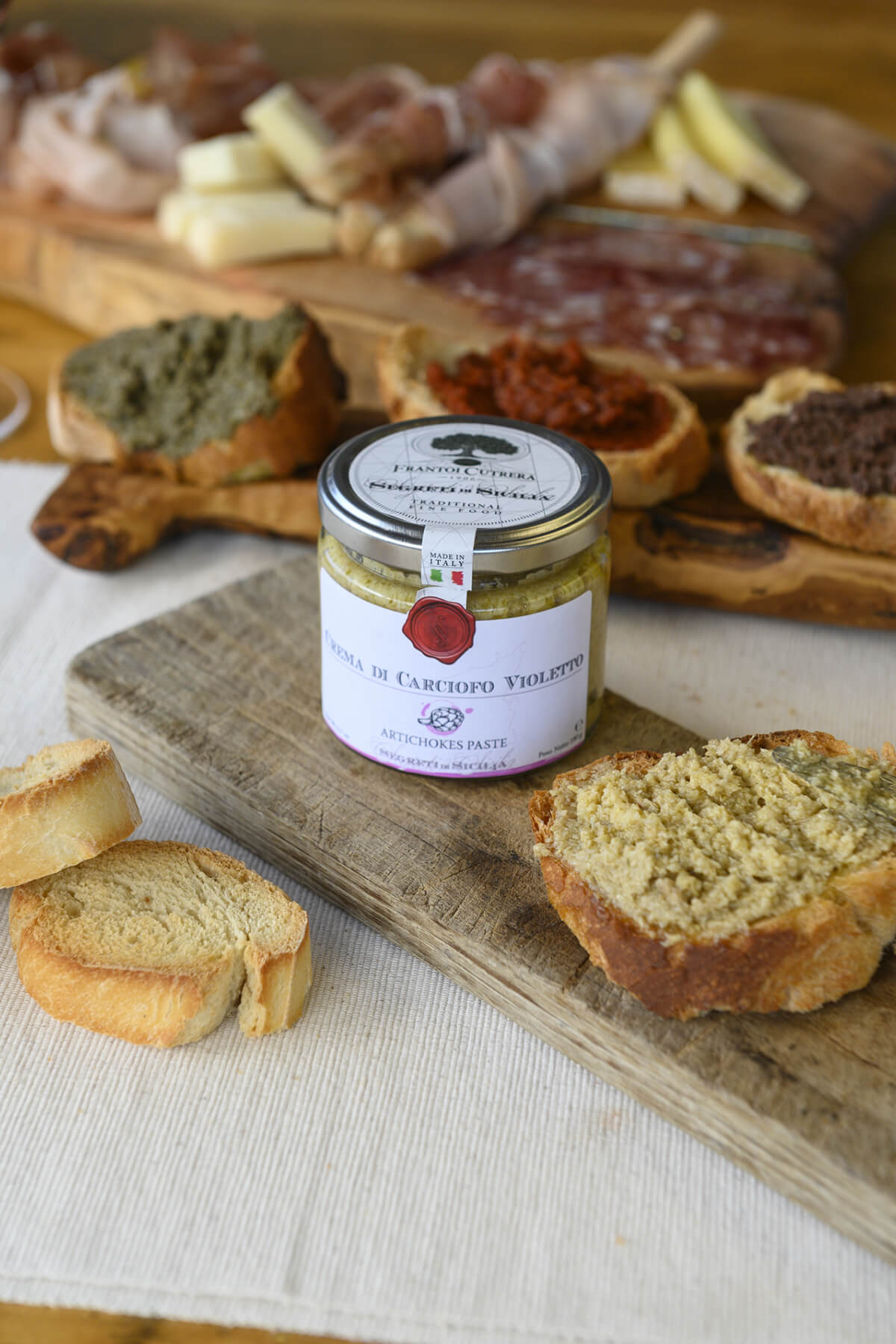 Crema di carciofo violetto - Segreti di Sicilia - FRANTOI CUTRERA
