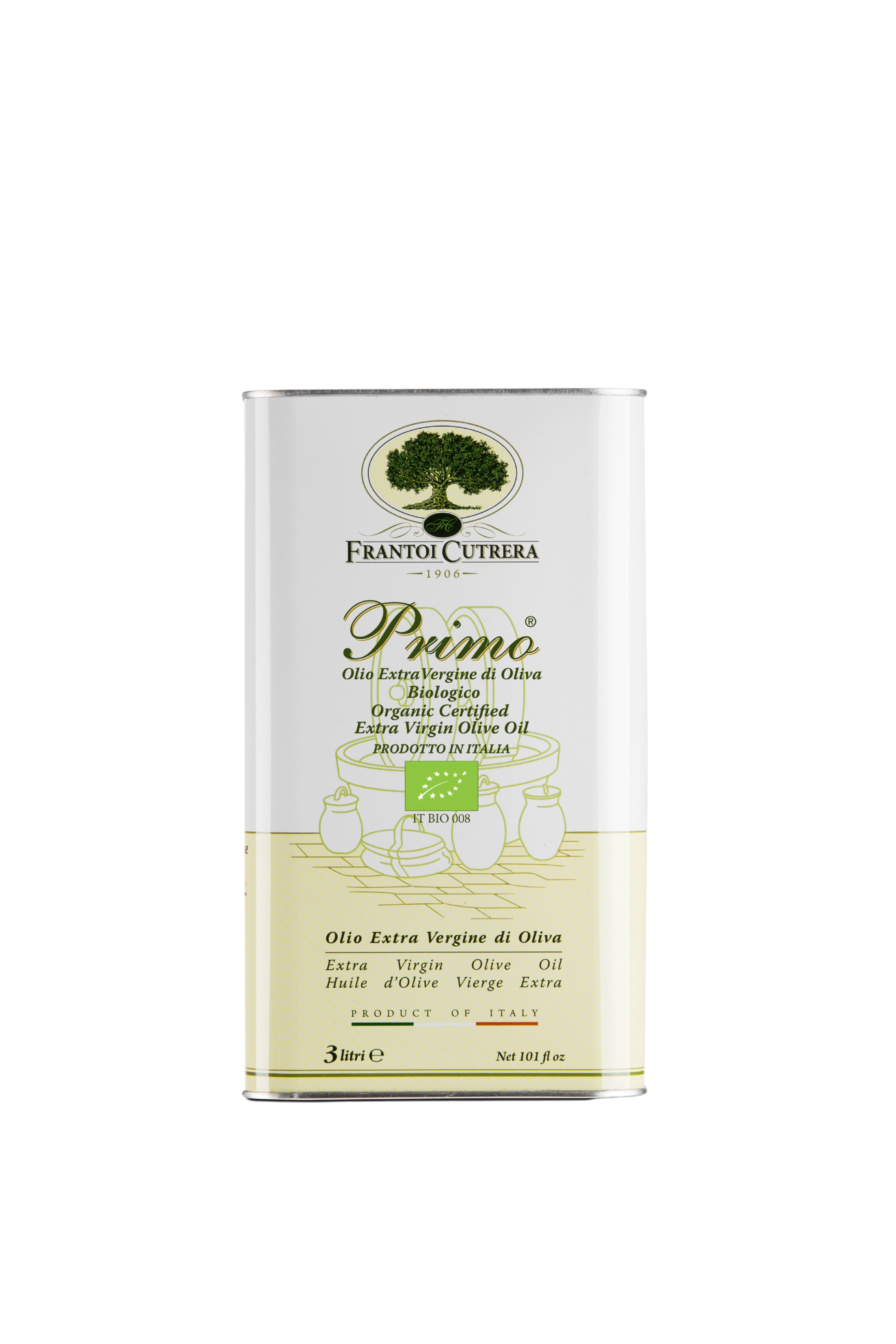 Primo BIO - Huile d'Olive Extra Vierge - Pack de 6 Bouteilles