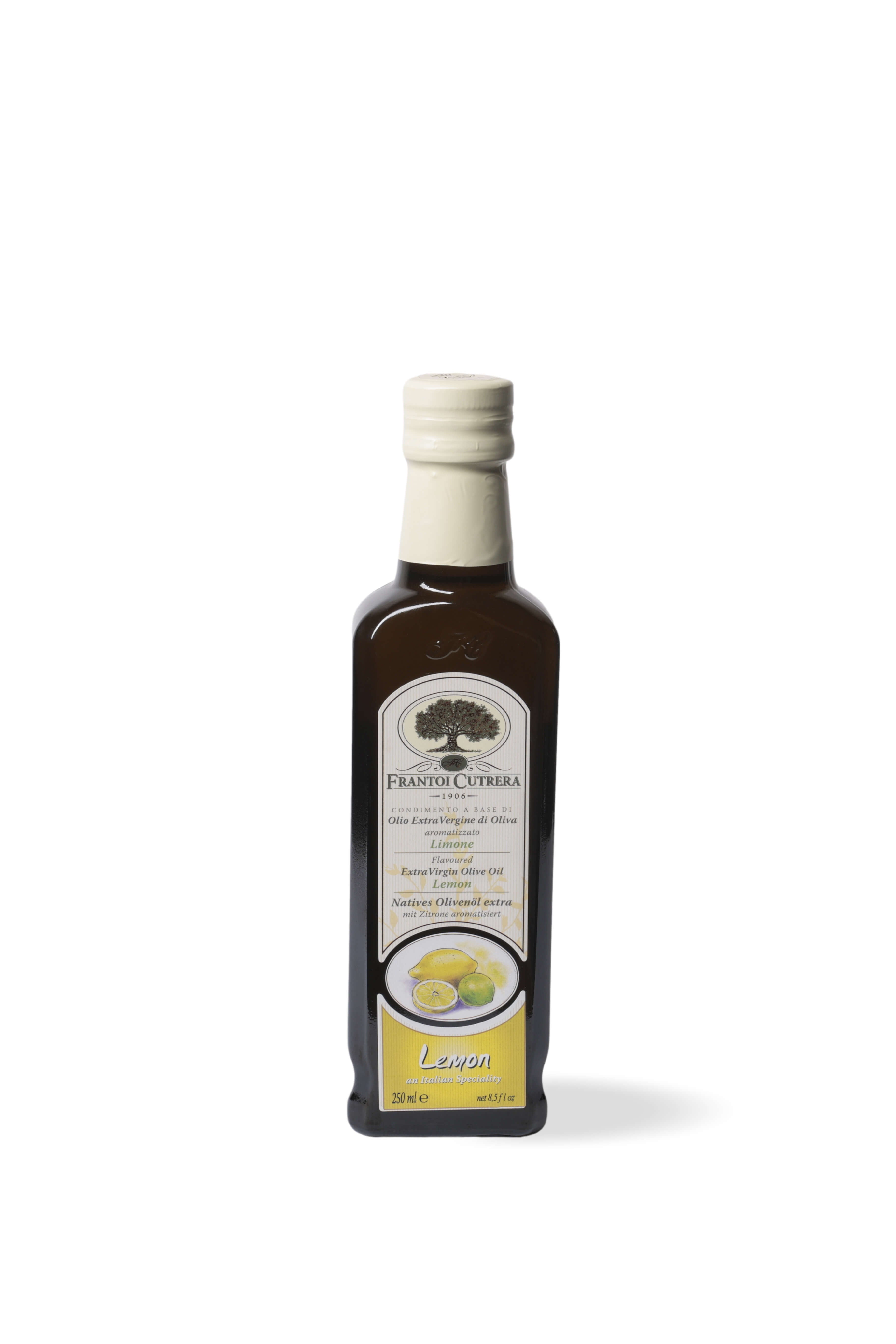 Huile d'olive extra vierge aromatisée au citron