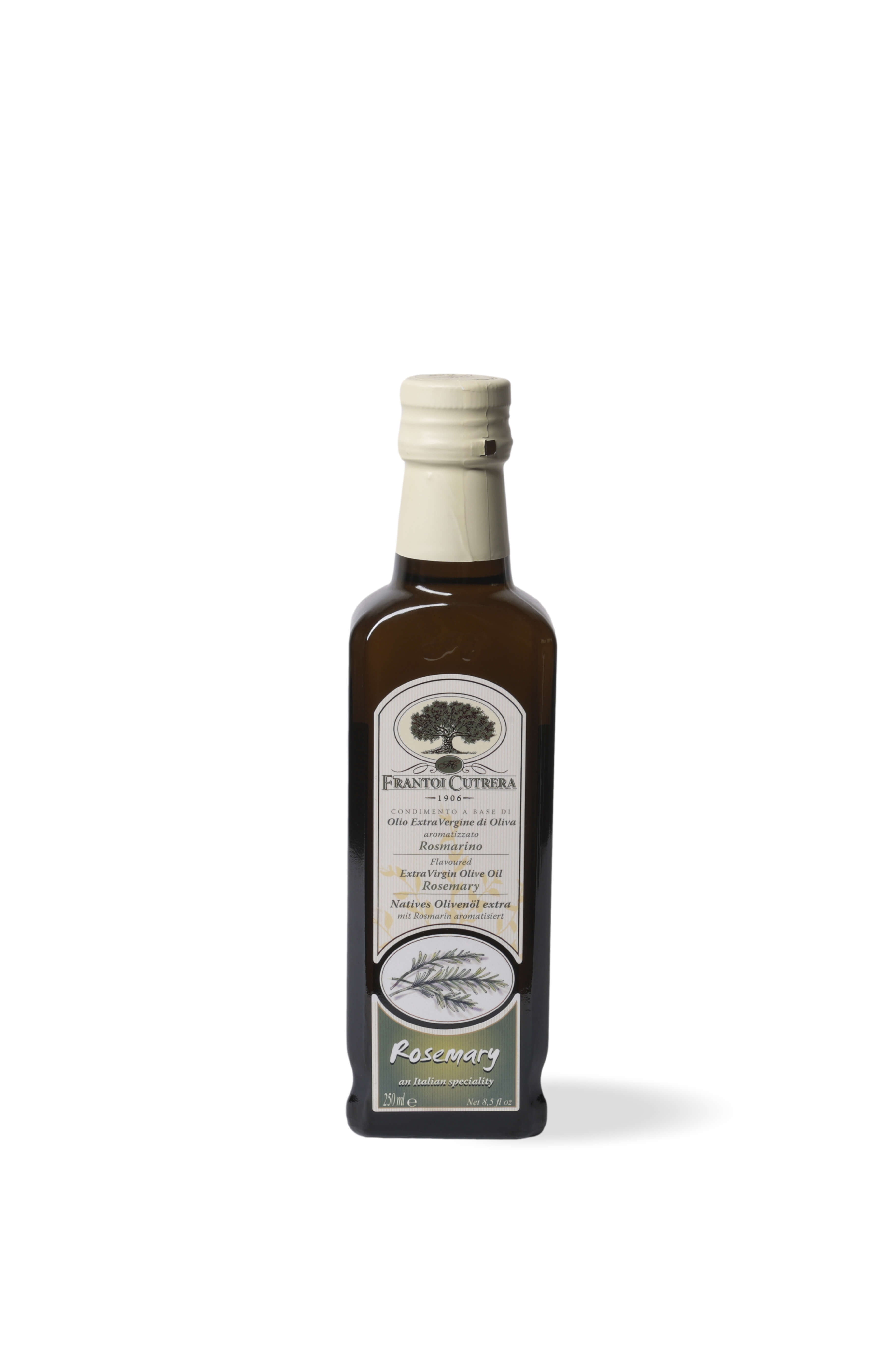 Extra virgin olive oil flavored with rosemary