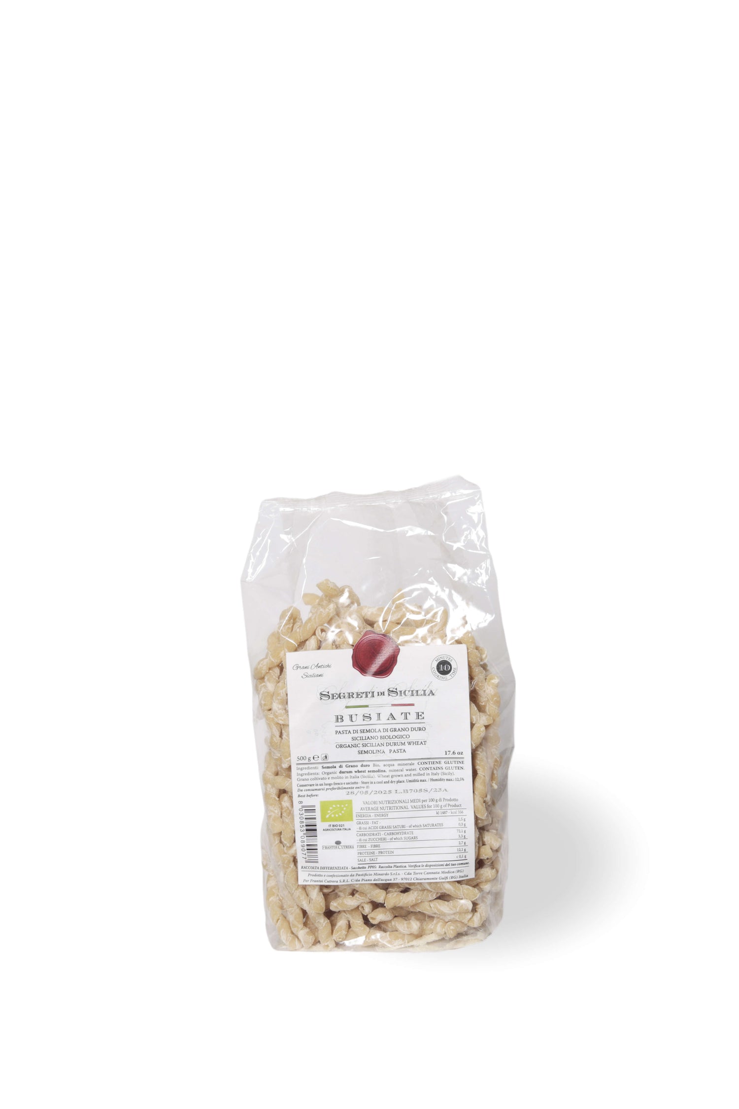 Busiate pasta siciliana artigianale