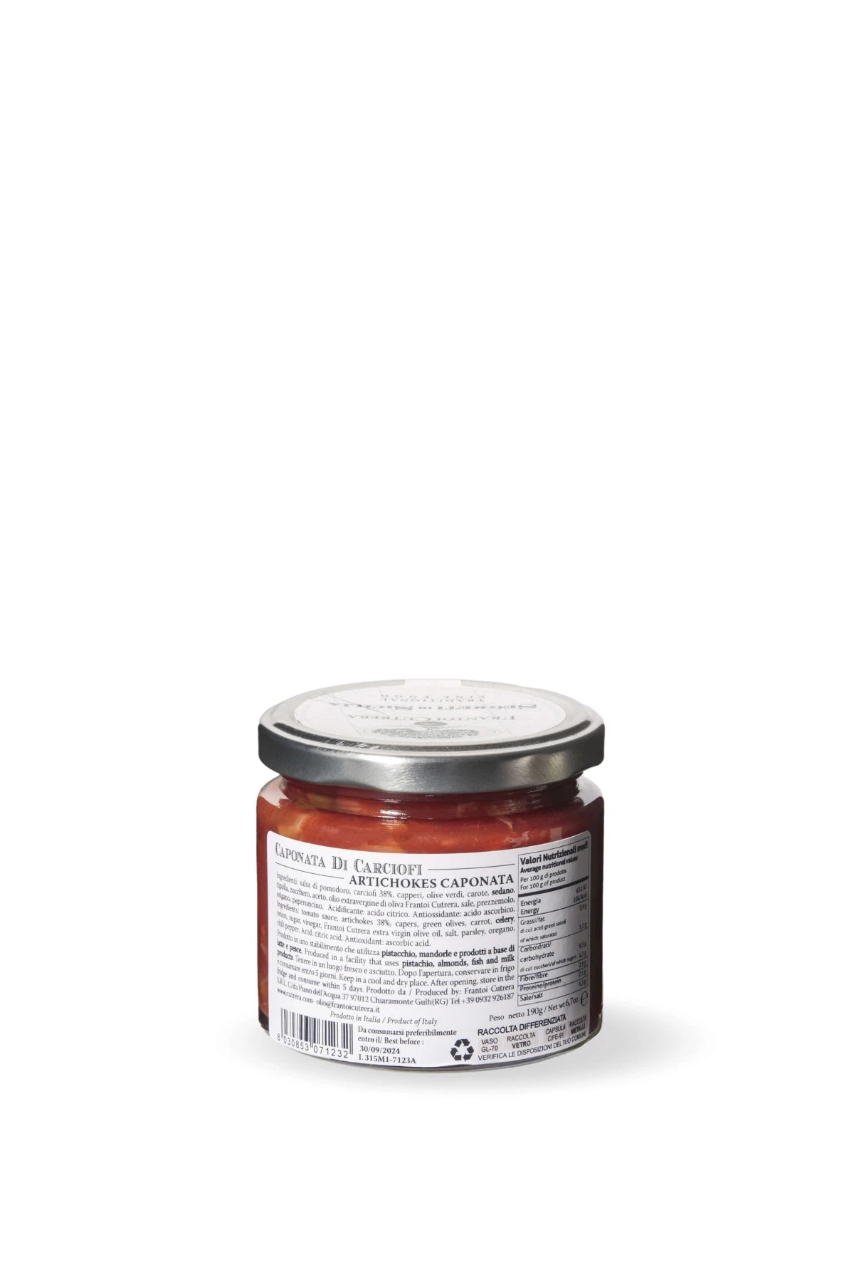 Caponata di Carciofi - Ricetta Tradizionale Siciliana - FRANTOI CUTRERA