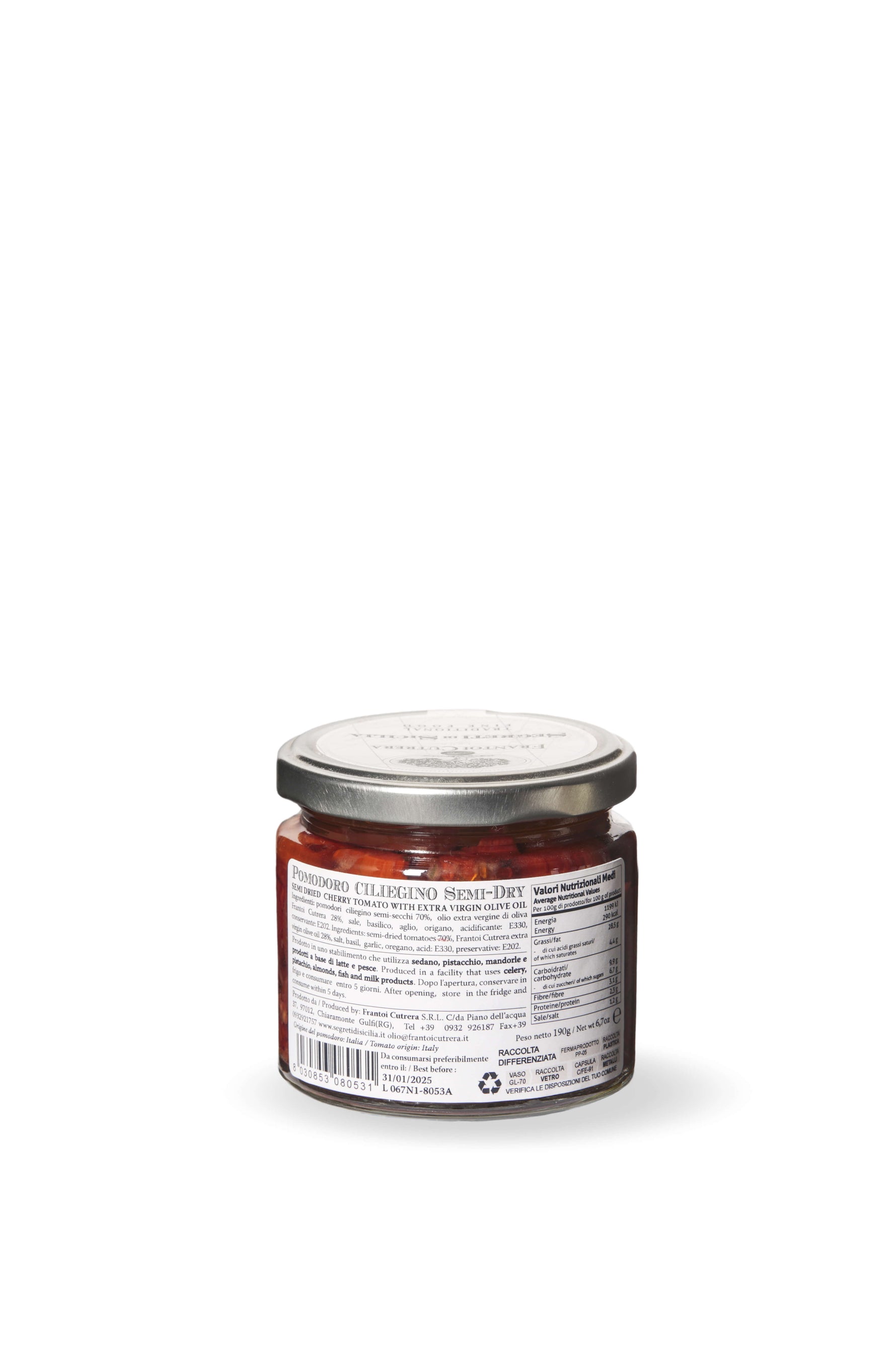 Pomodoro semi-dry – Segreti di Sicilia - FRANTOI CUTRERA