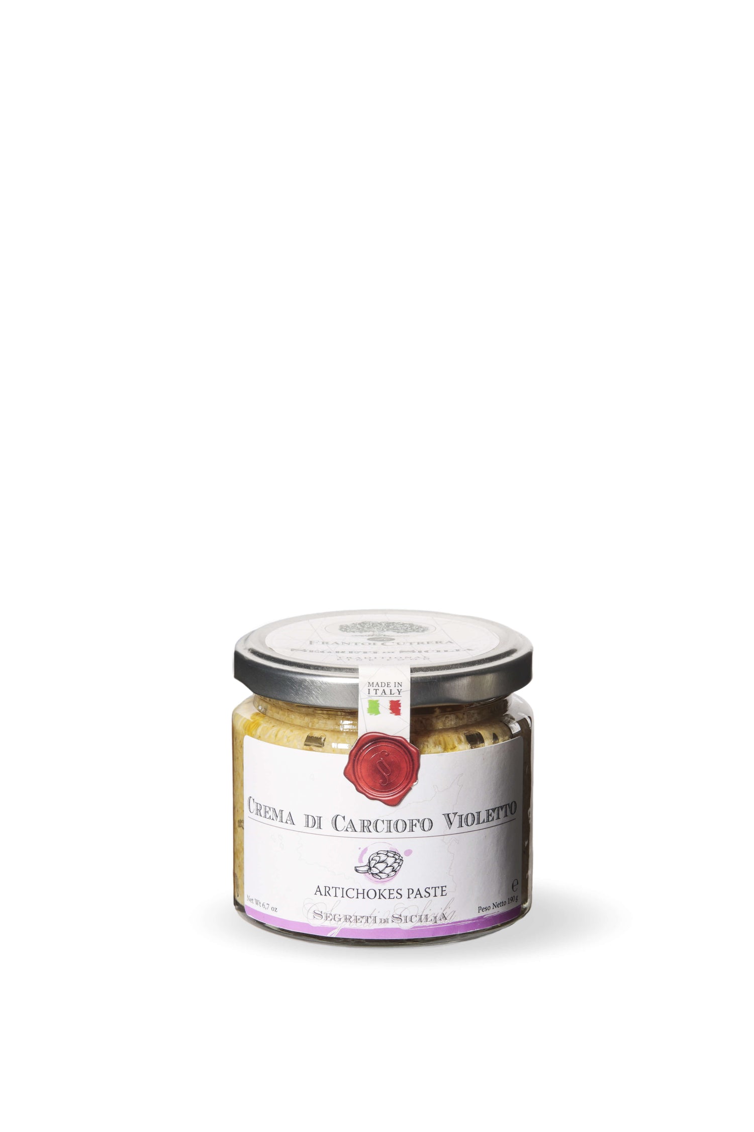 Crema di carciofo violetto - Segreti di Sicilia - FRANTOI CUTRERA