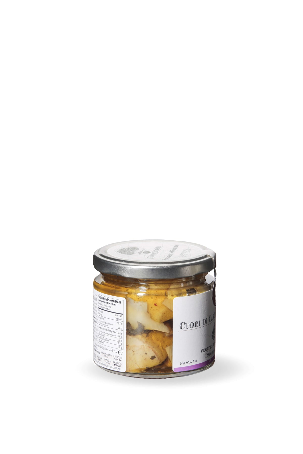 Cuori di carciofo violetto - Segreti di Sicilia - FRANTOI CUTRERA