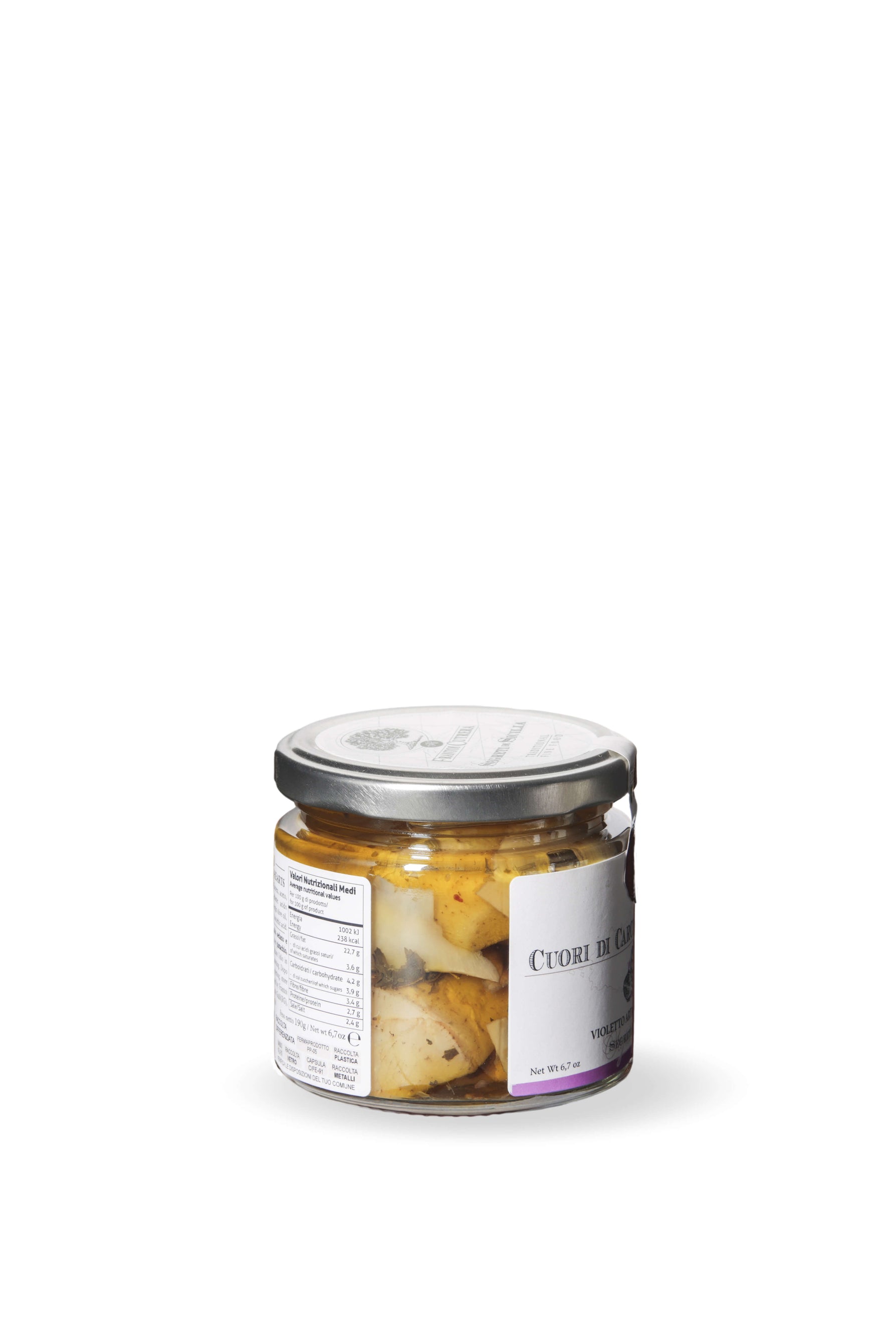 Cuori di carciofo violetto - Segreti di Sicilia - FRANTOI CUTRERA