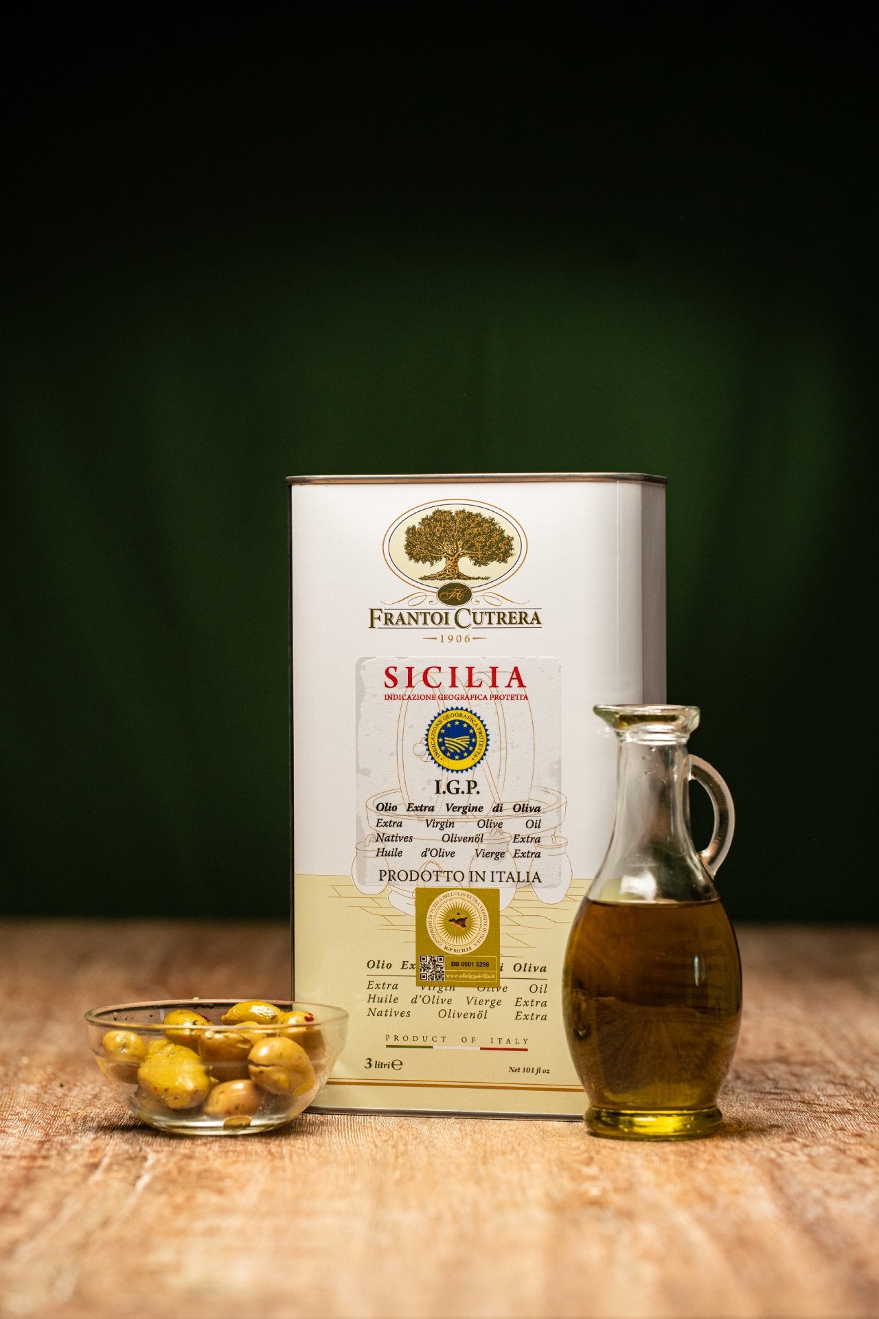 Cutrera IGP Sicilia - Olio Extravergine di Oliva Siciliano - Latta