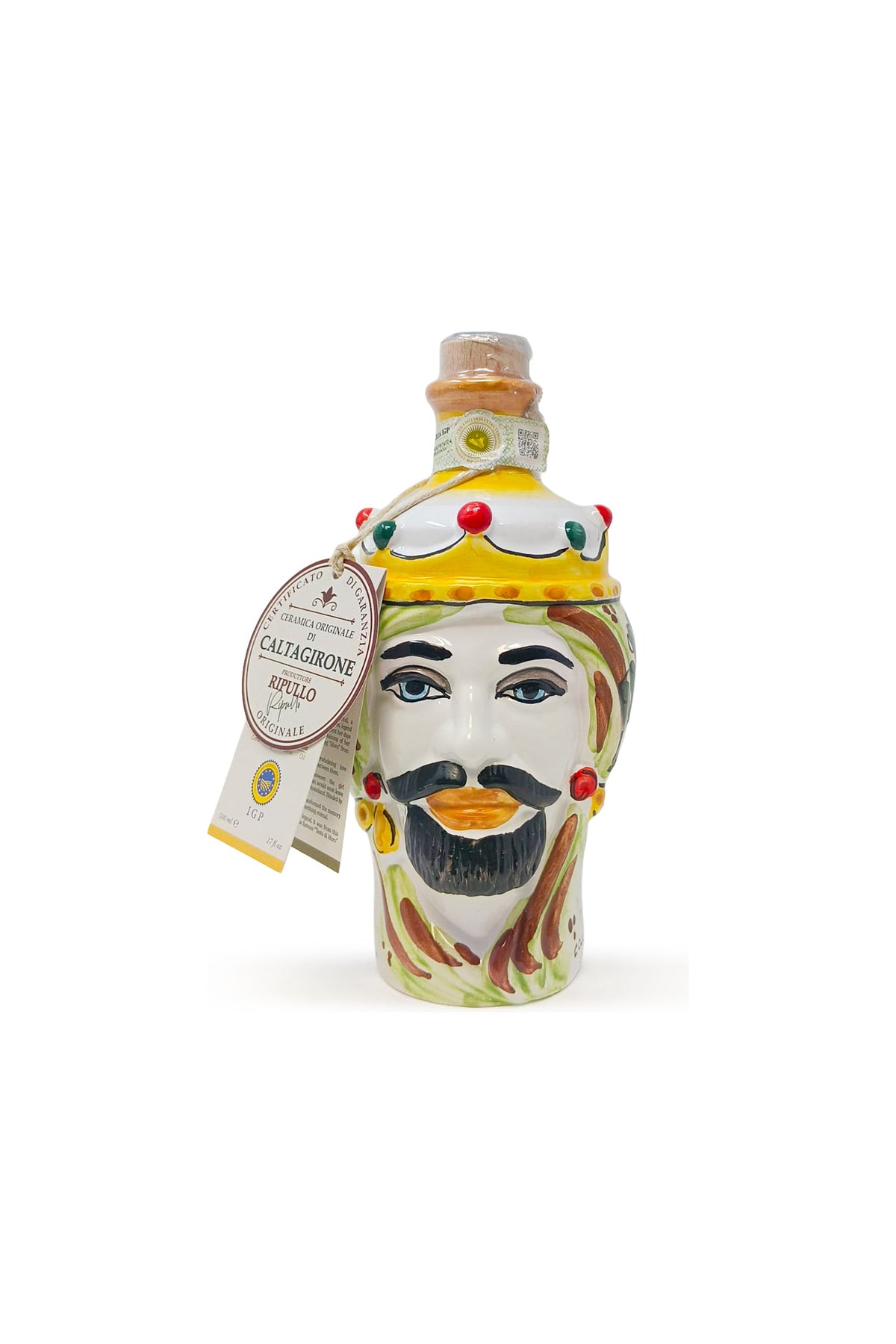 Mori - Olio Extravergine IGP Sicilia in ceramica di Caltagirone - FRANTOI CUTRERA