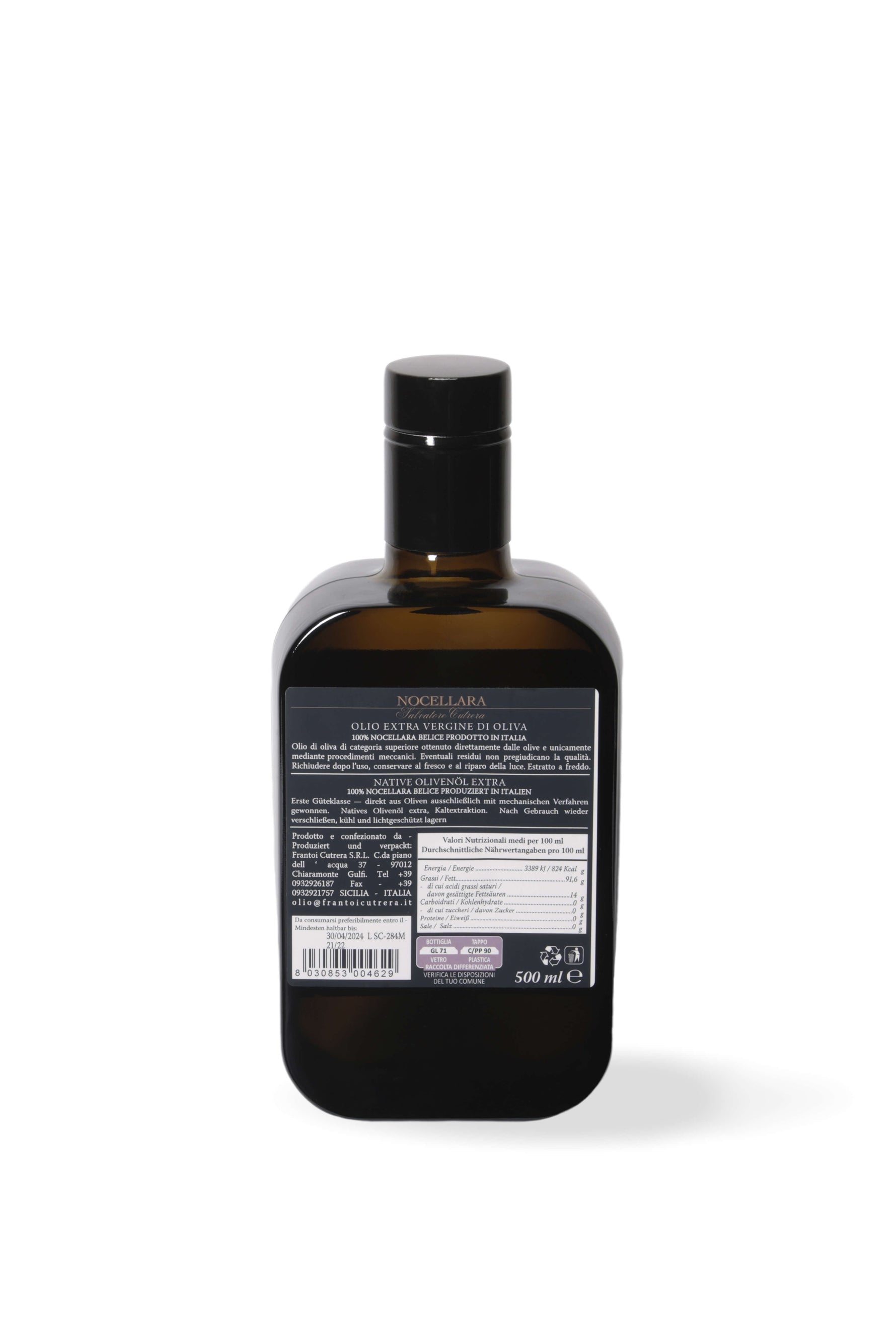Nocellara Salvatore Cutrera - Olio Extravergine di Oliva - FRANTOI CUTRERA