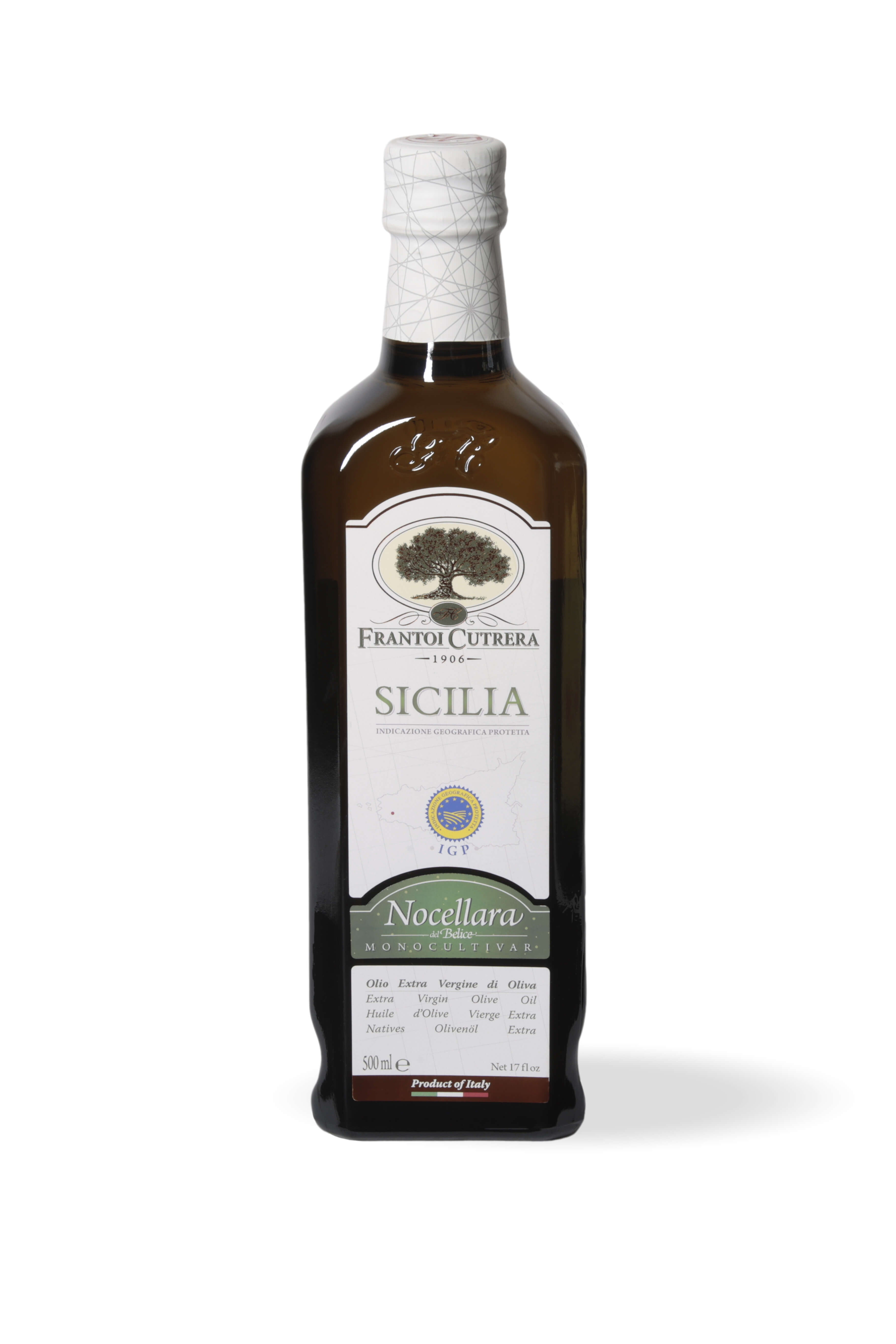 Monocultivar Nocellara Etnea IGP - Certified Sicilian Extra Virgin Olive Oil - 6 Bottles Box