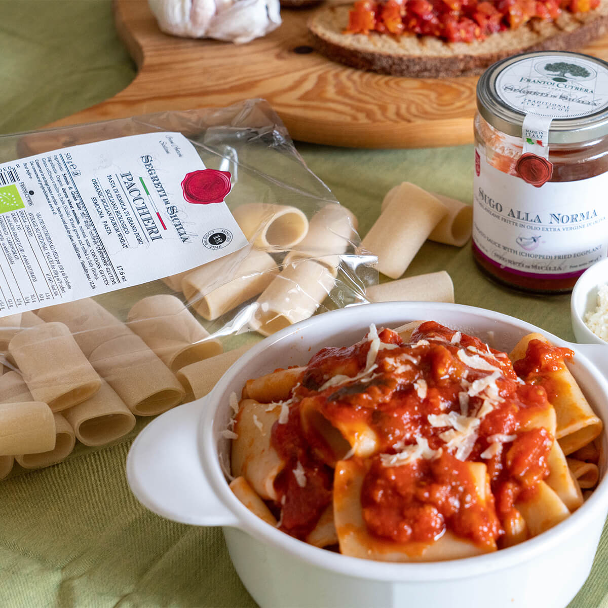 Paccheri pasta artigianale BIO – Segreti di Sicilia - FRANTOI CUTRERA