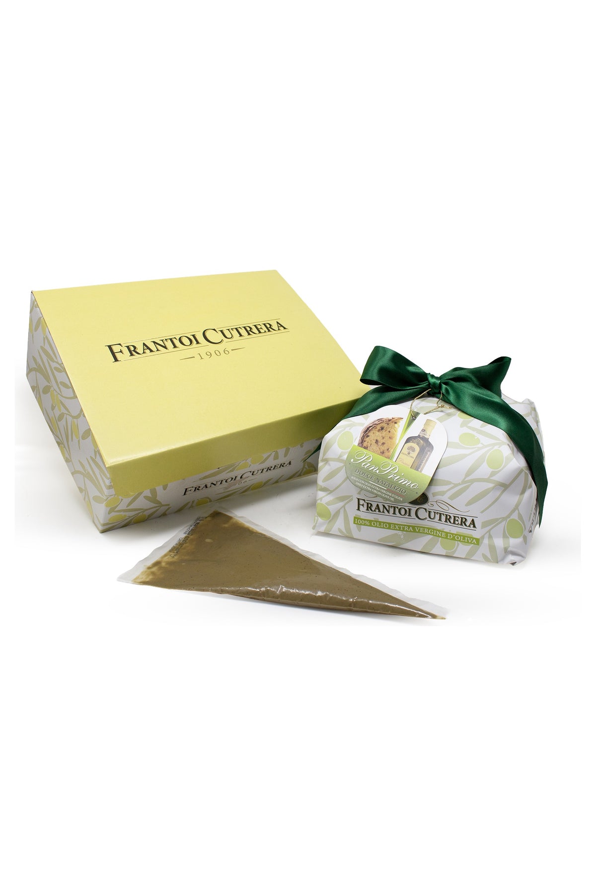 Cofanetto regalo PanPrimo con crema di pistacchio in sac à poche - FRANTOI CUTRERA