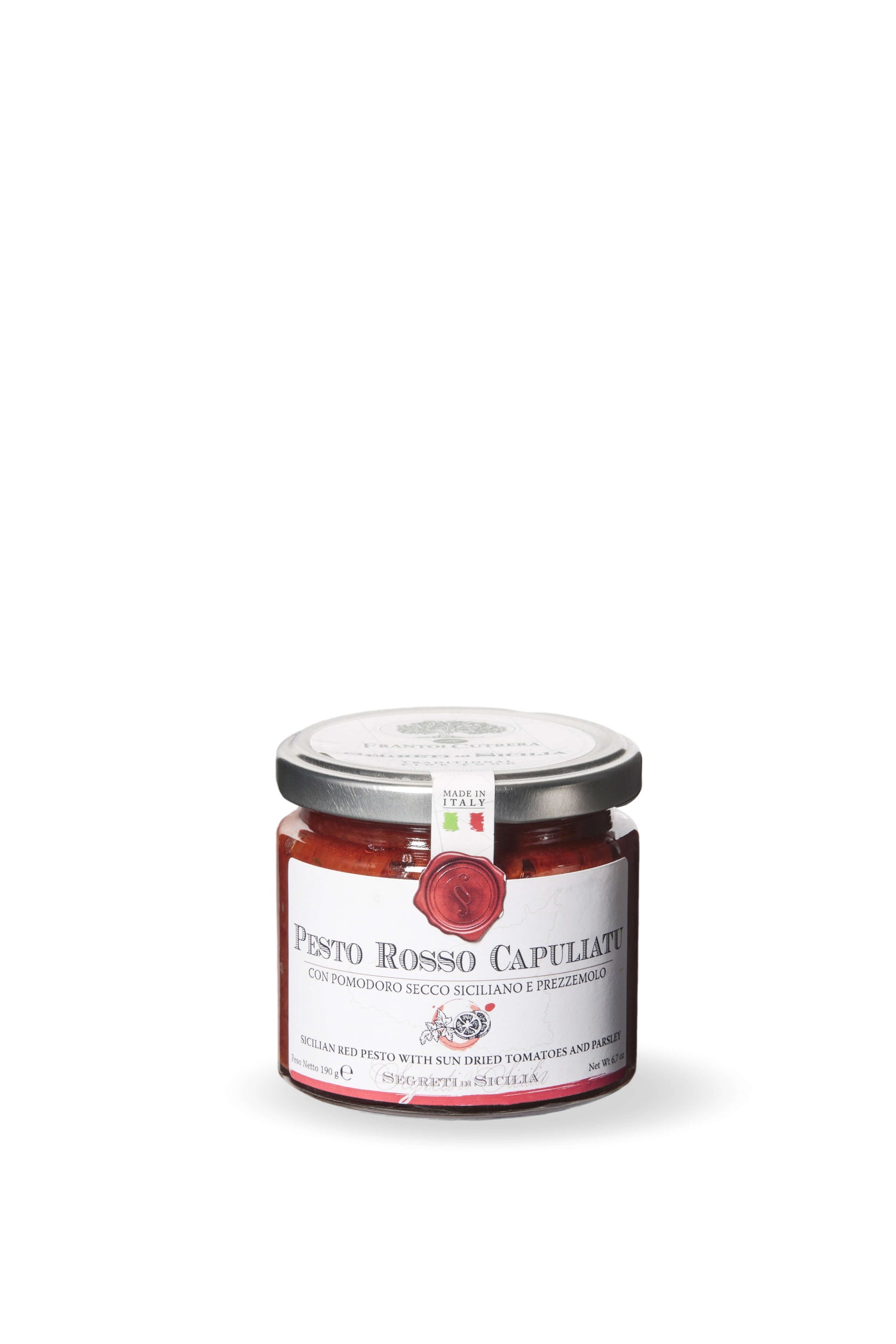 Pesto Rosso Capuliatu – Segreti di Sicilia - FRANTOI CUTRERA