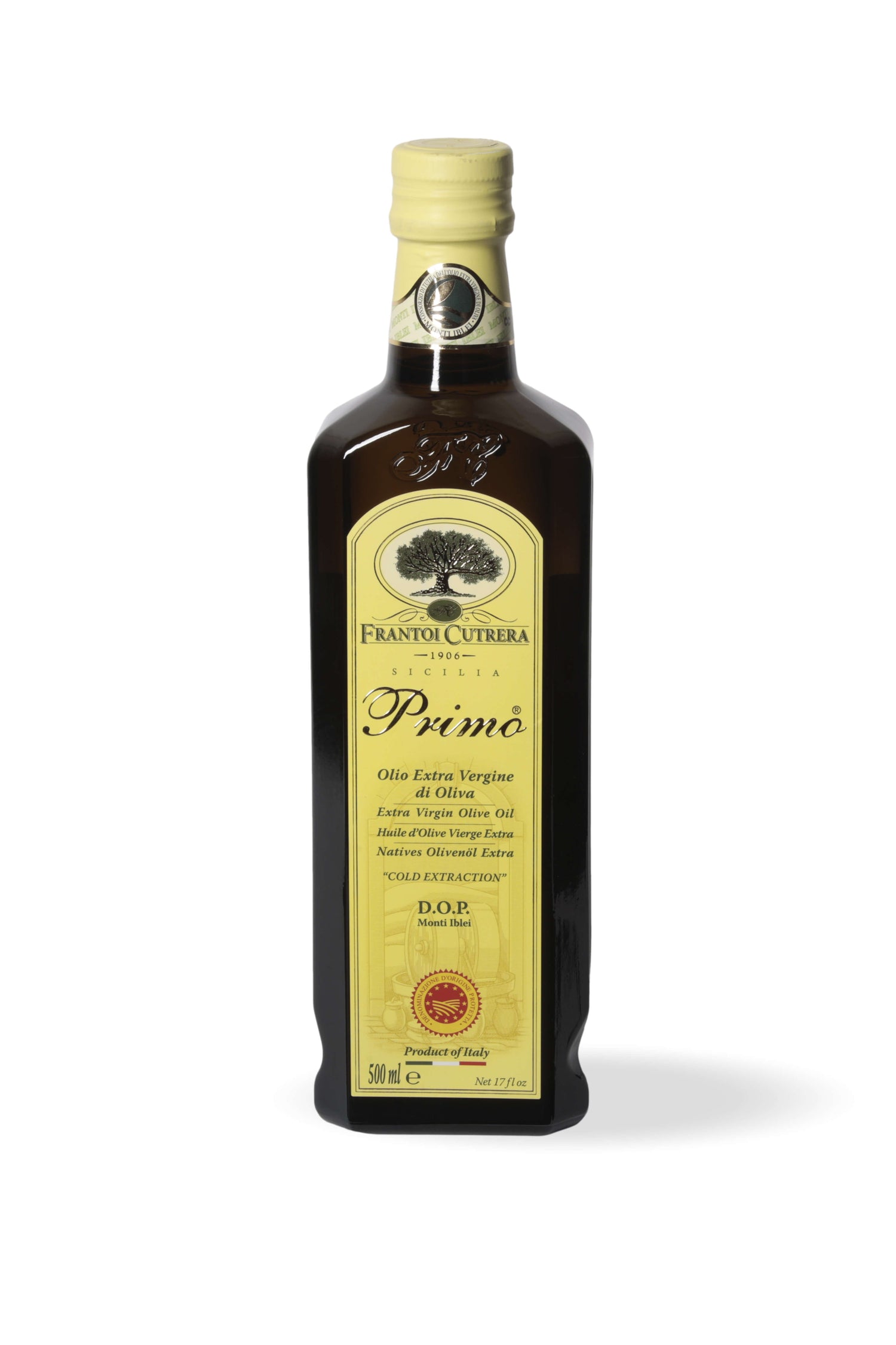 Primo DOP - Olio Extravergine di Oliva - Bottiglia Singola - FRANTOI CUTRERA
