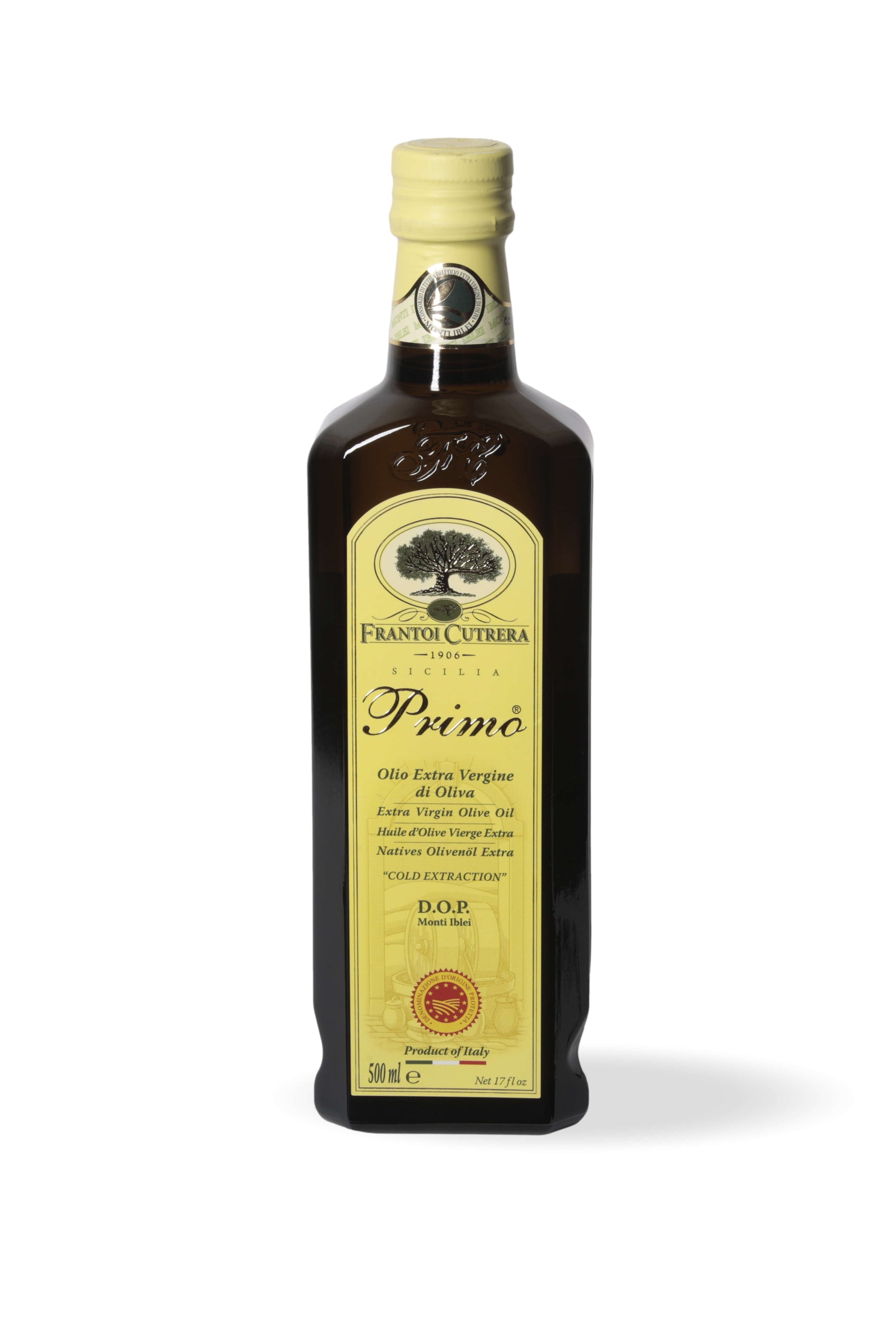 Primo DOP - Olio Extravergine di Oliva - Bottiglia Singola - FRANTOI CUTRERA