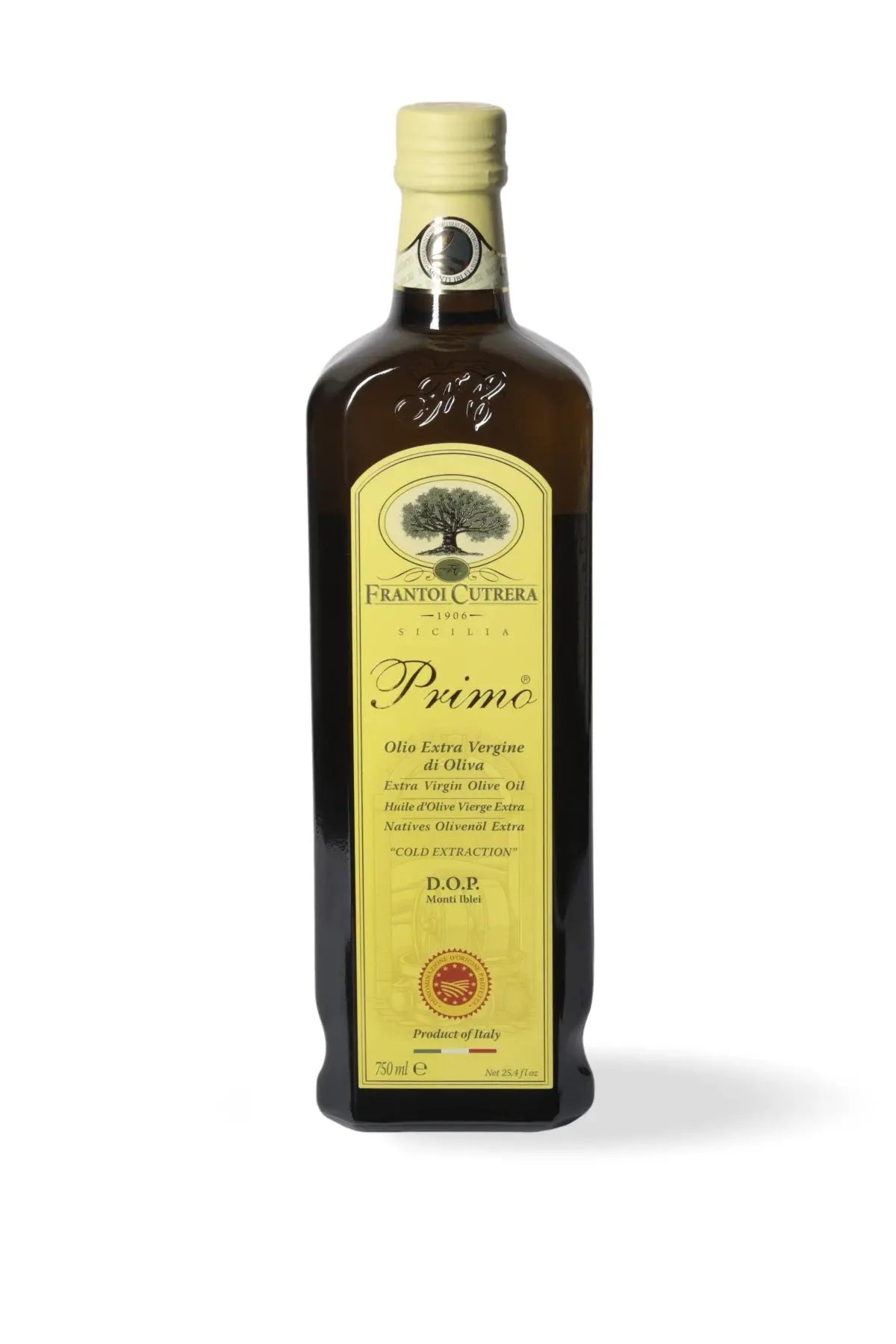 Primo DOP - Olio Extravergine di Oliva - Confezione da 6 Bottiglie - FRANTOI CUTRERA