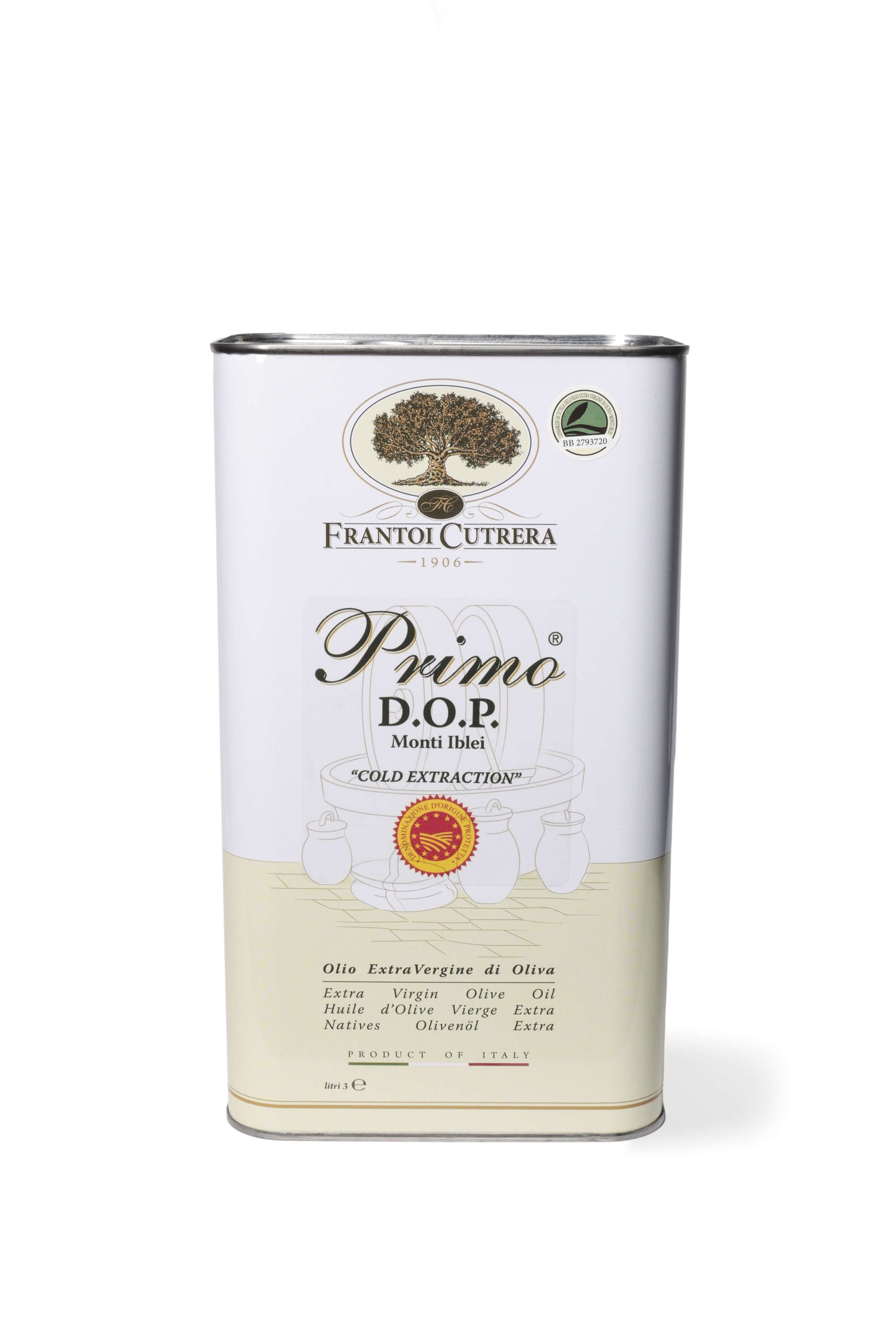 Primo DOP - Olio Extravergine di Oliva - Latta - FRANTOI CUTRERA