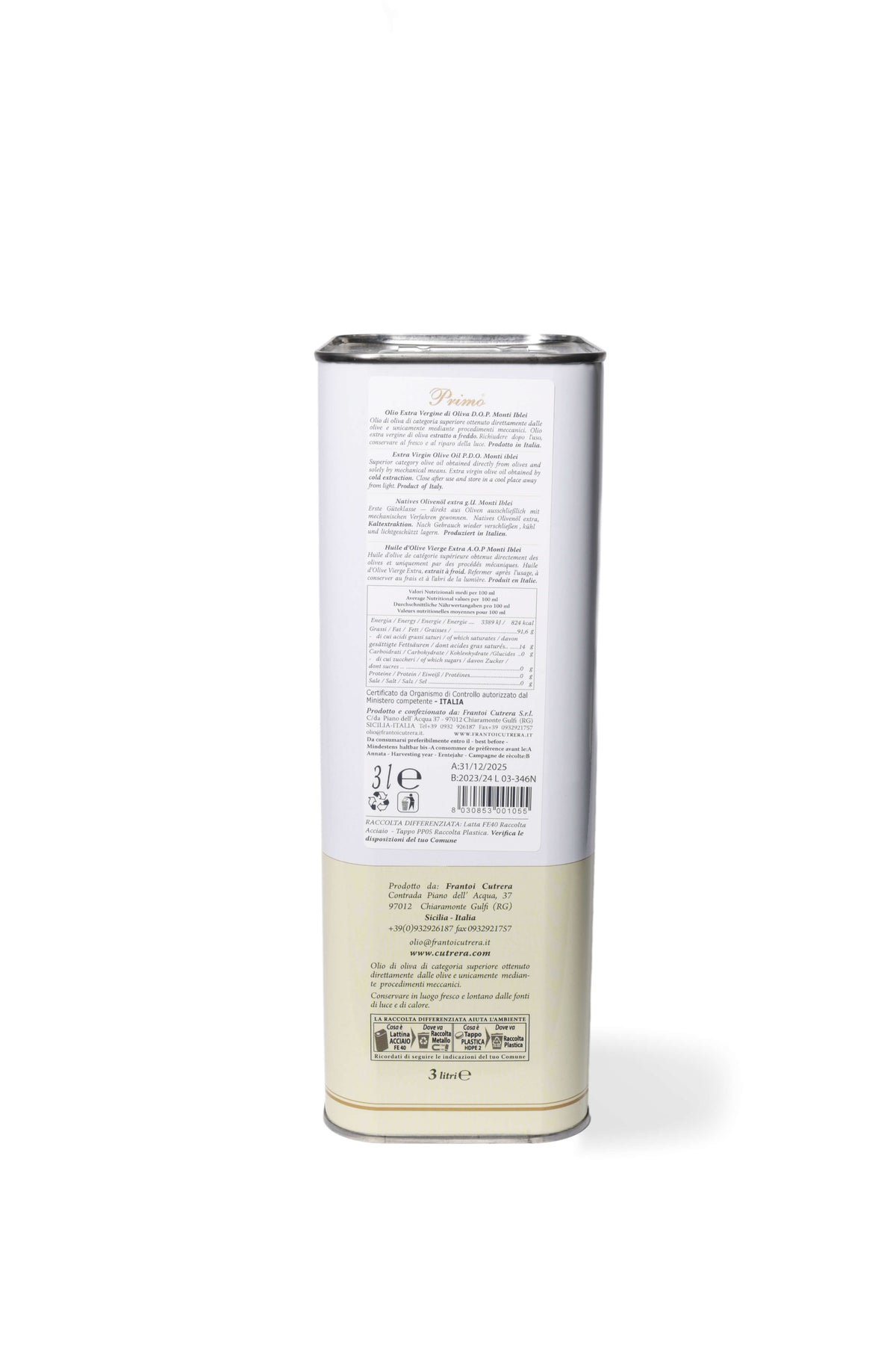 Primo DOP - Award-winning Extra Virgin Olive Oil