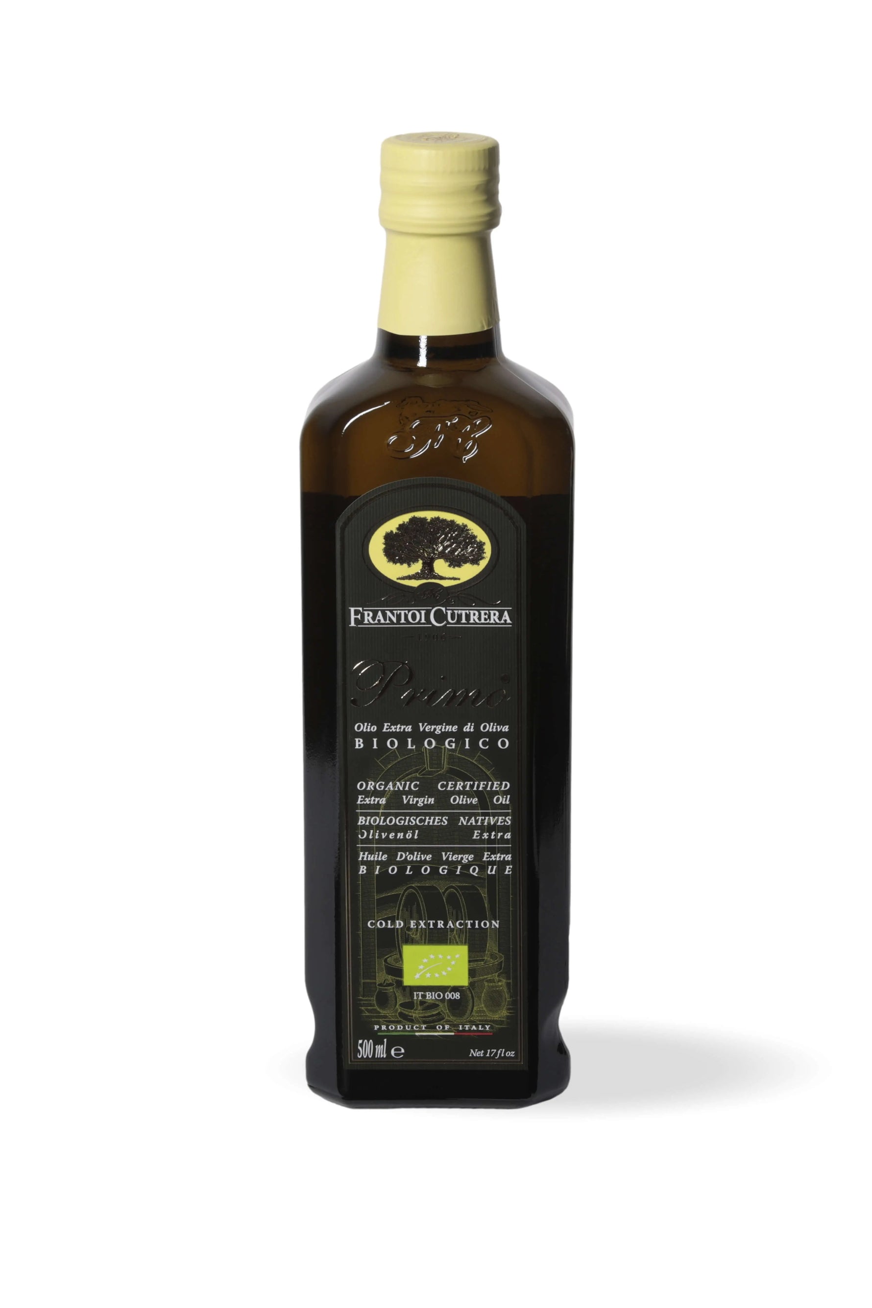 Primo BIO - Olio Extravergine di Oliva - Confezione da 6 Bottiglie - FRANTOI CUTRERA