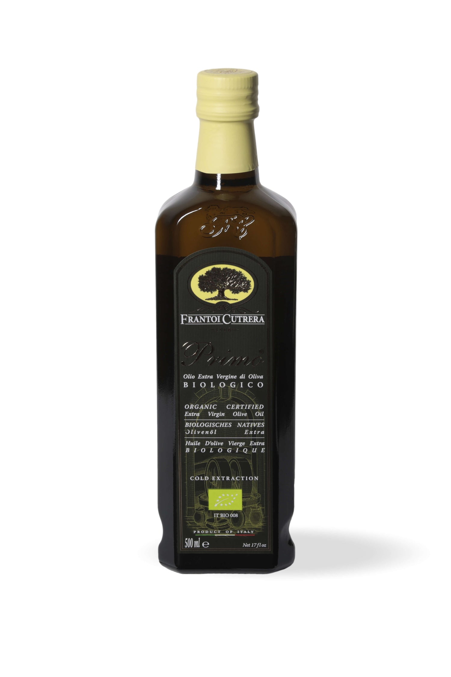 Primo BIO - Olio Extravergine di Oliva - Bottiglia Singola - FRANTOI CUTRERA