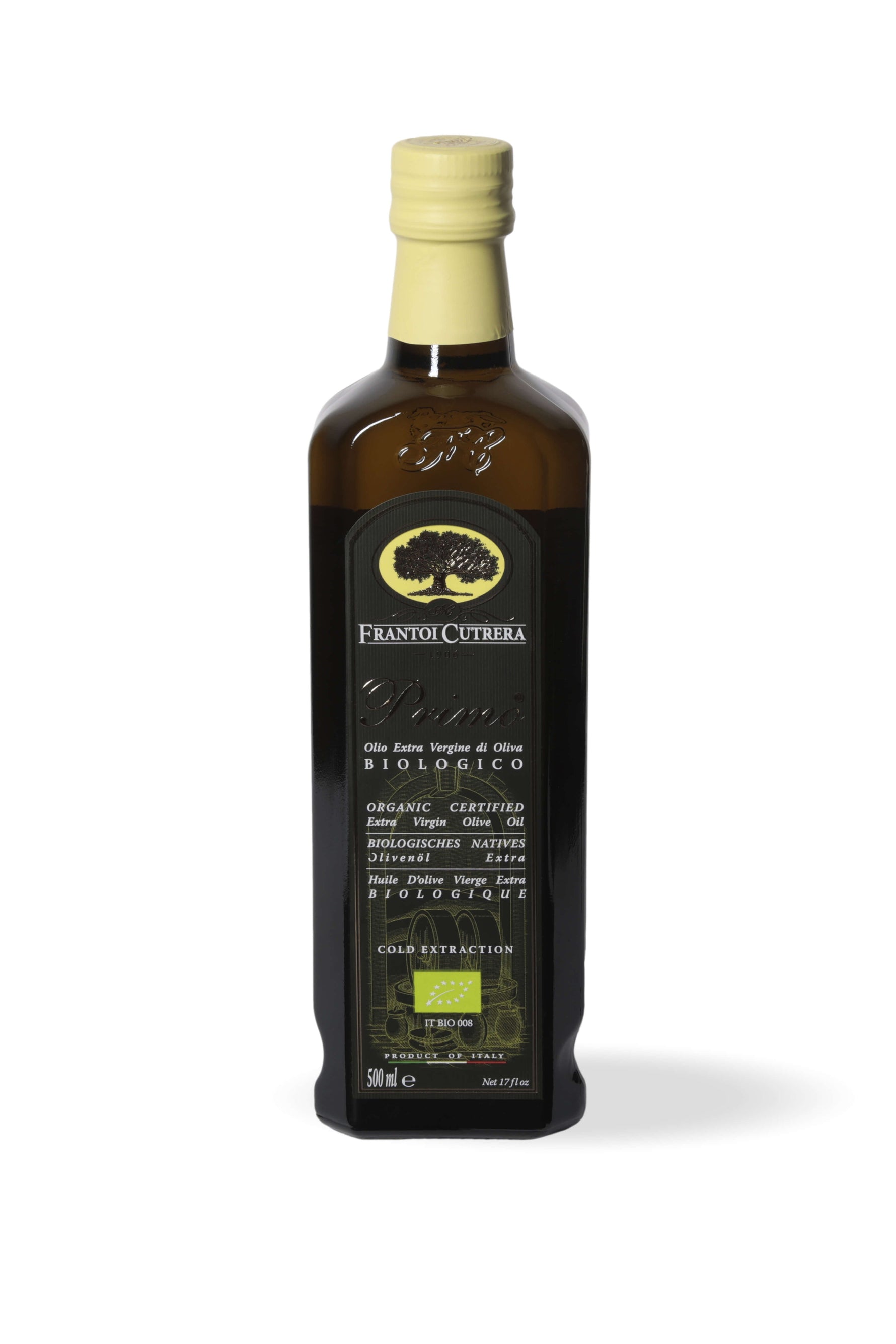 Primo BIO - Olio Extravergine di Oliva - Bottiglia Singola - FRANTOI CUTRERA