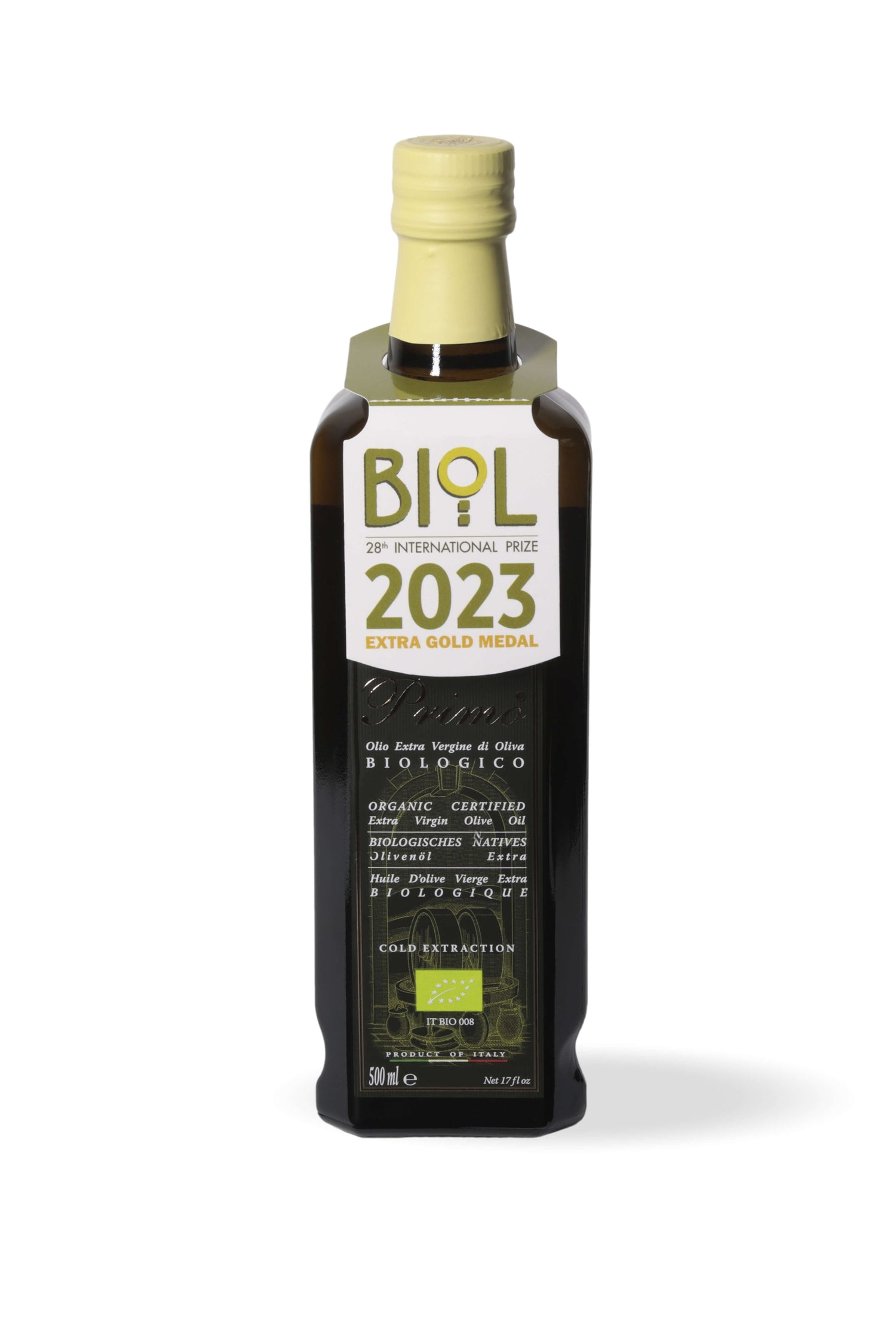 Primo BIO - Olio Extravergine di Oliva - Bottiglia Singola - FRANTOI CUTRERA