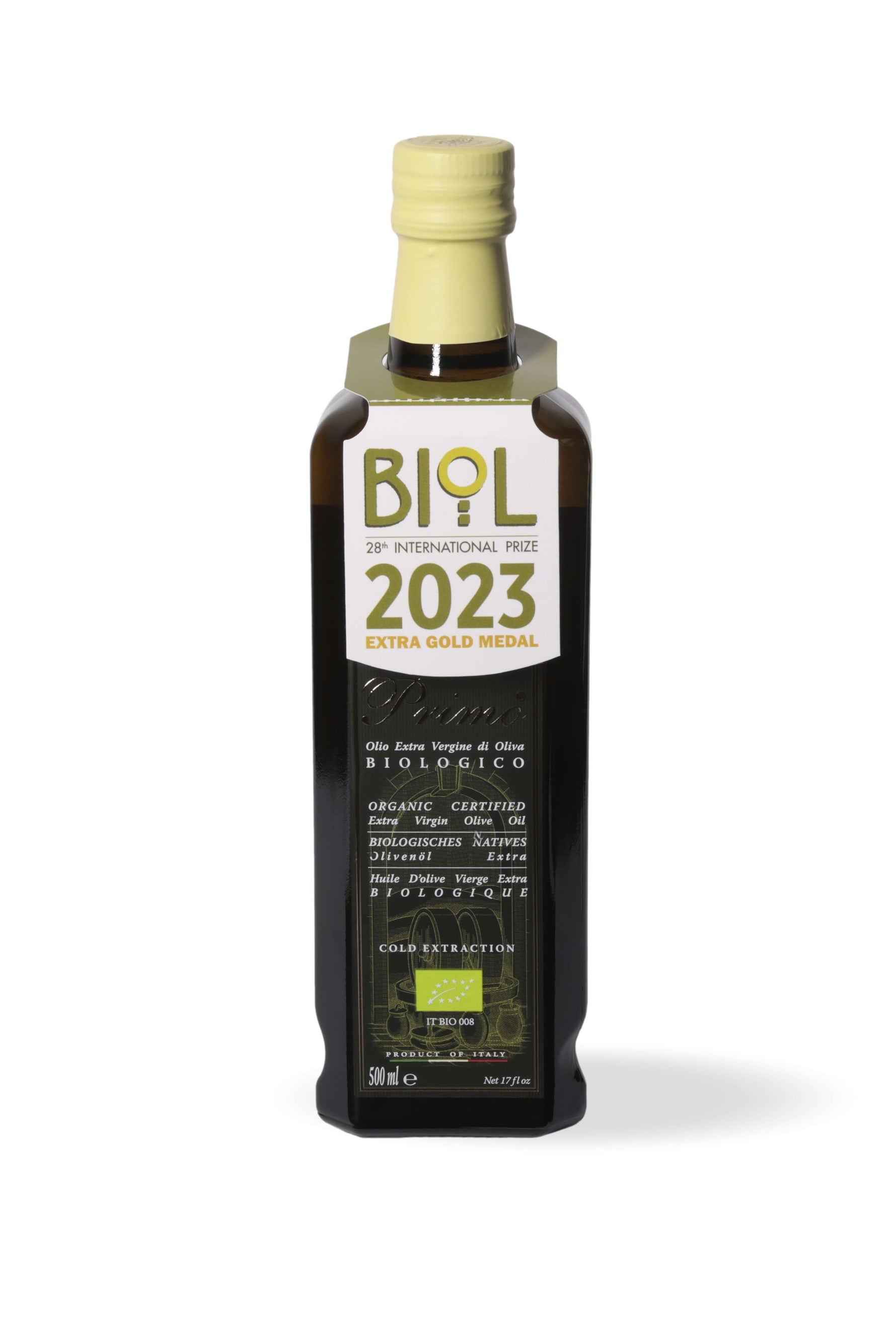 Primo BIO - Olio Extravergine di Oliva - Bottiglia Singola - FRANTOI CUTRERA