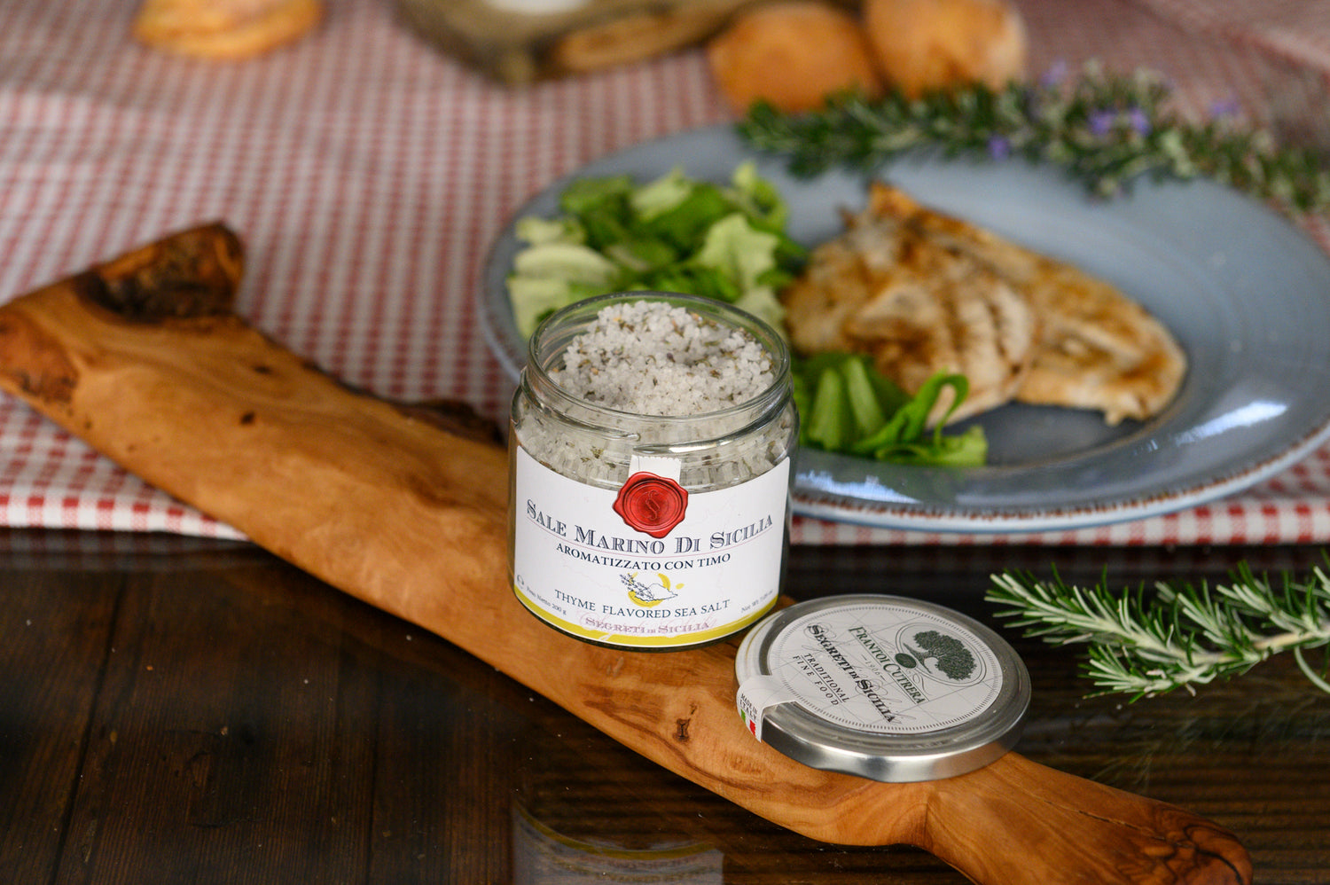 Sale Marino di Sicilia Aromatizzato al Timo - FRANTOI CUTRERA