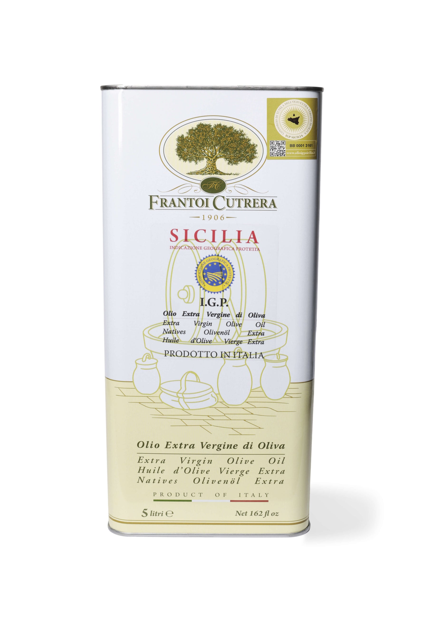 Cutrera IGP Sicilia - Olio Extravergine di Oliva Siciliano - Latta - FRANTOI CUTRERA