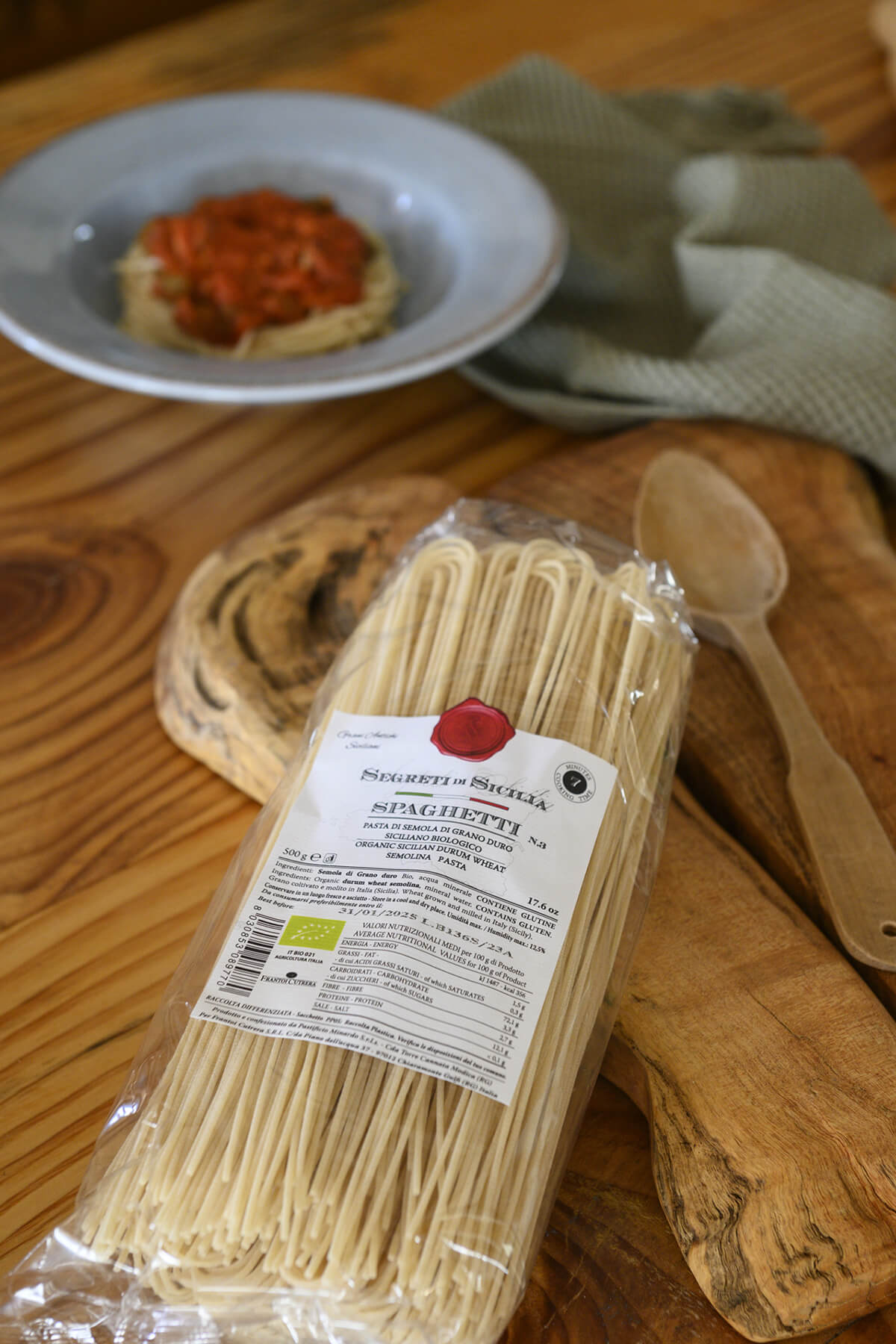 Spaghetti n.3 pasta artigianale BIO – Segreti di Sicilia - FRANTOI CUTRERA