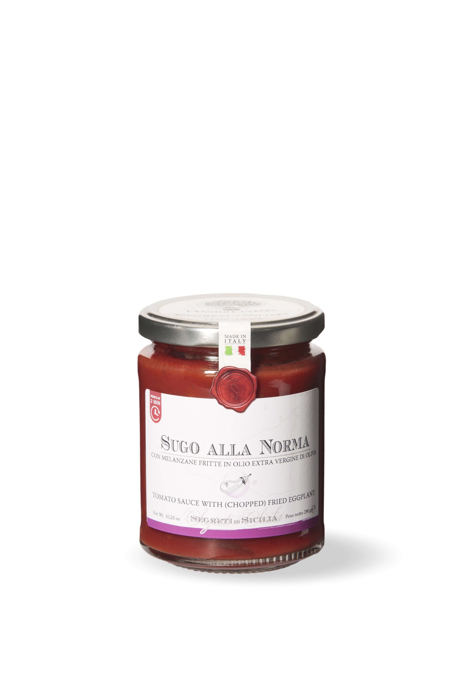 Sugo alla Norma con melanzane fritte in olio extravergine di oliva - Segreti di Sicilia - FRANTOI CUTRERA