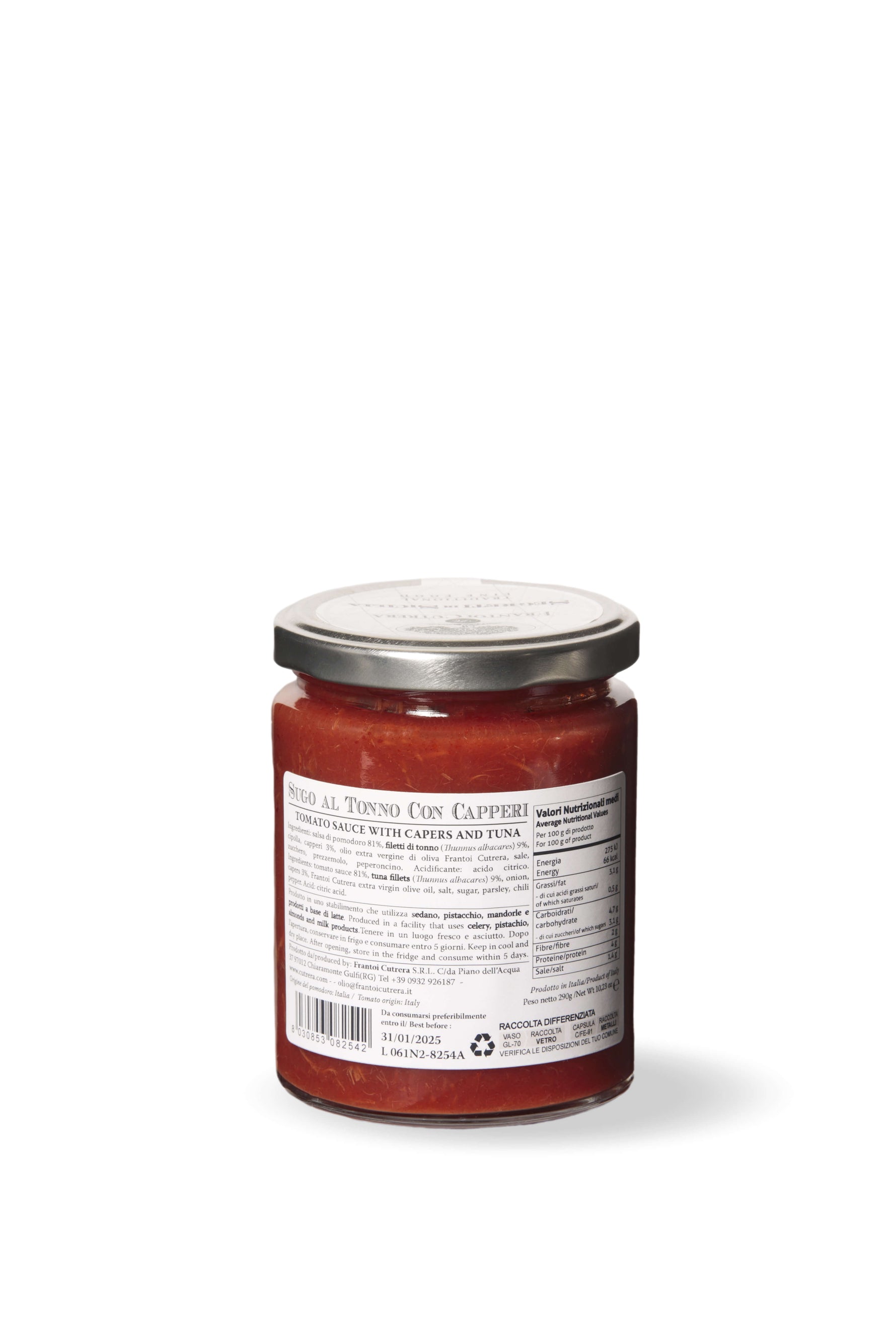 Sugo al tonno con capperi - Segreti di Sicilia - FRANTOI CUTRERA